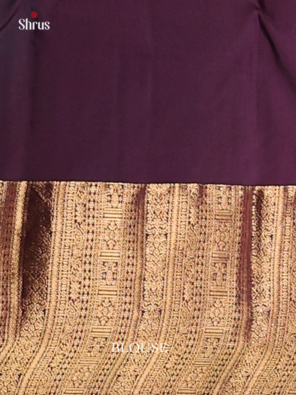 Bright Violet single tone Kanchipuram silk Saree with rich floral brocade pallu