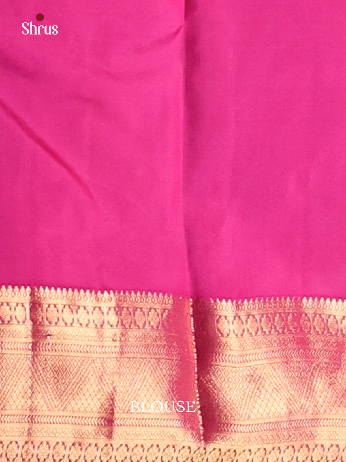 Radiant Orangish Pink Kanchipuram silk Saree with rich pink traditional border - Shop on Shrus.com