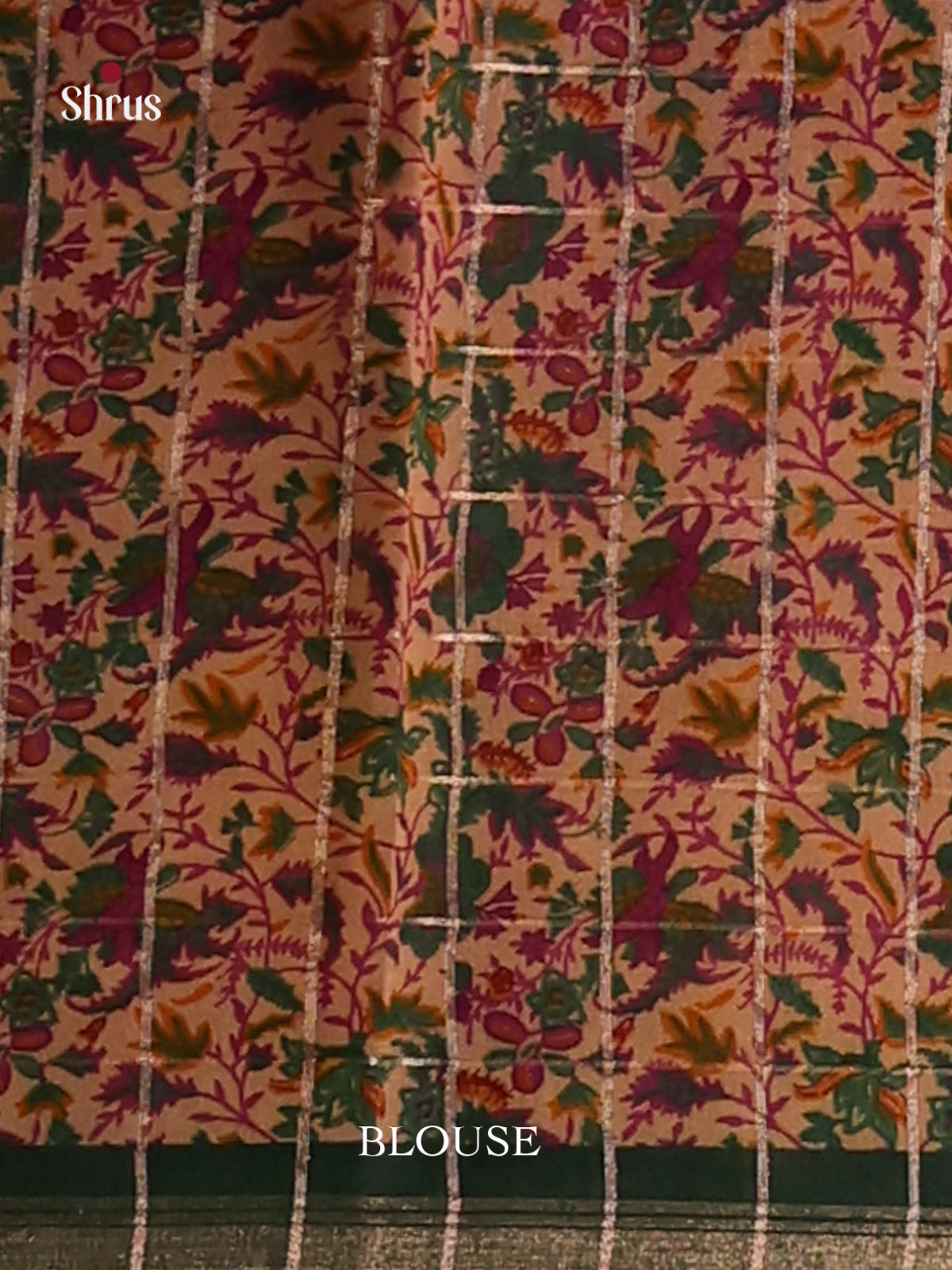DFS14073 - Semi Chanderi Saree - Shop on Shrus.com