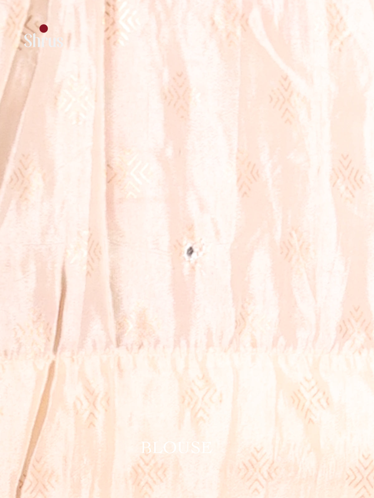 Cream- Semi Banarasi Saree - Shop on Shrus.com