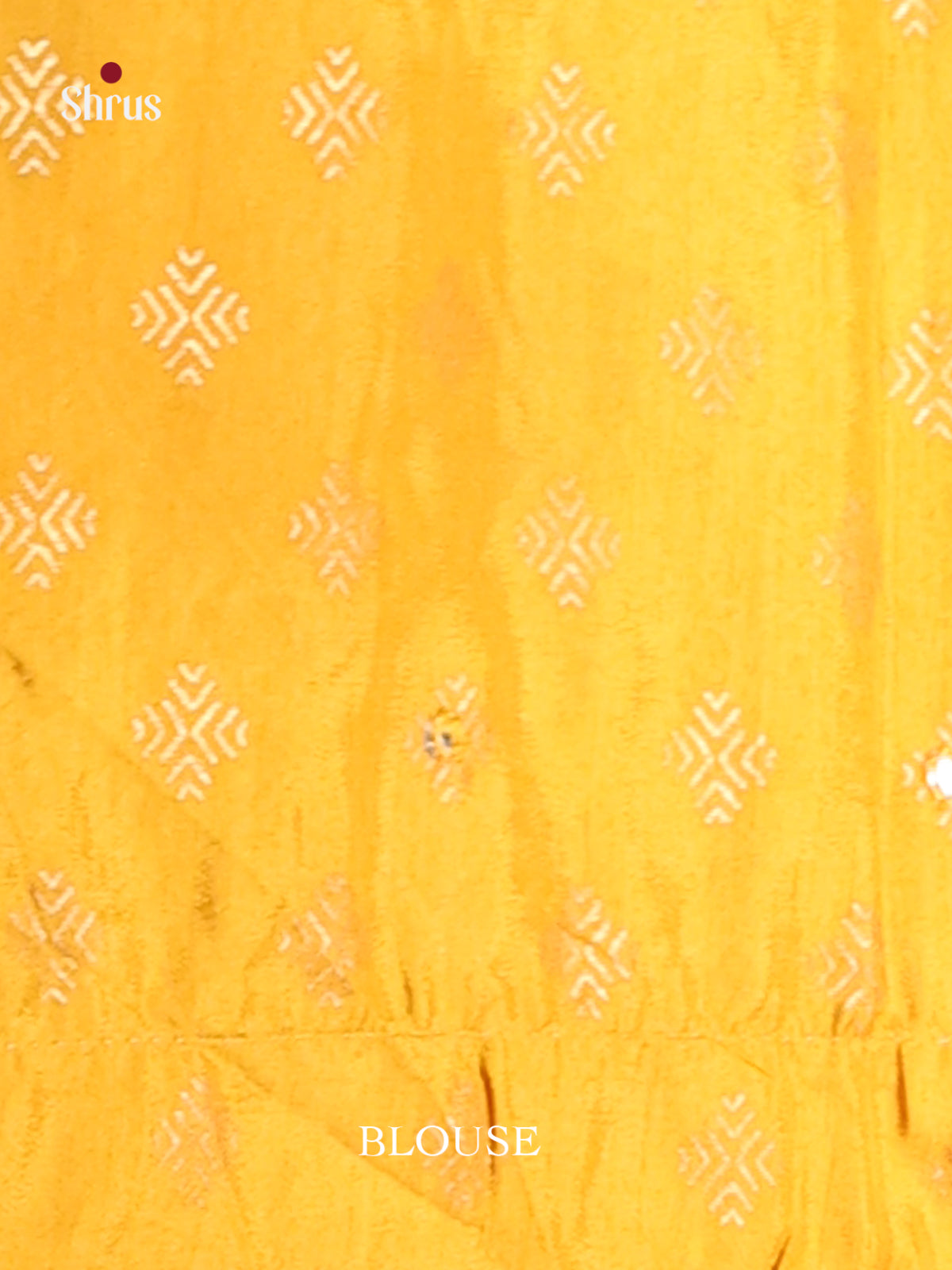 Yellow - Semi Banarasi Saree - Shop on Shrus.com