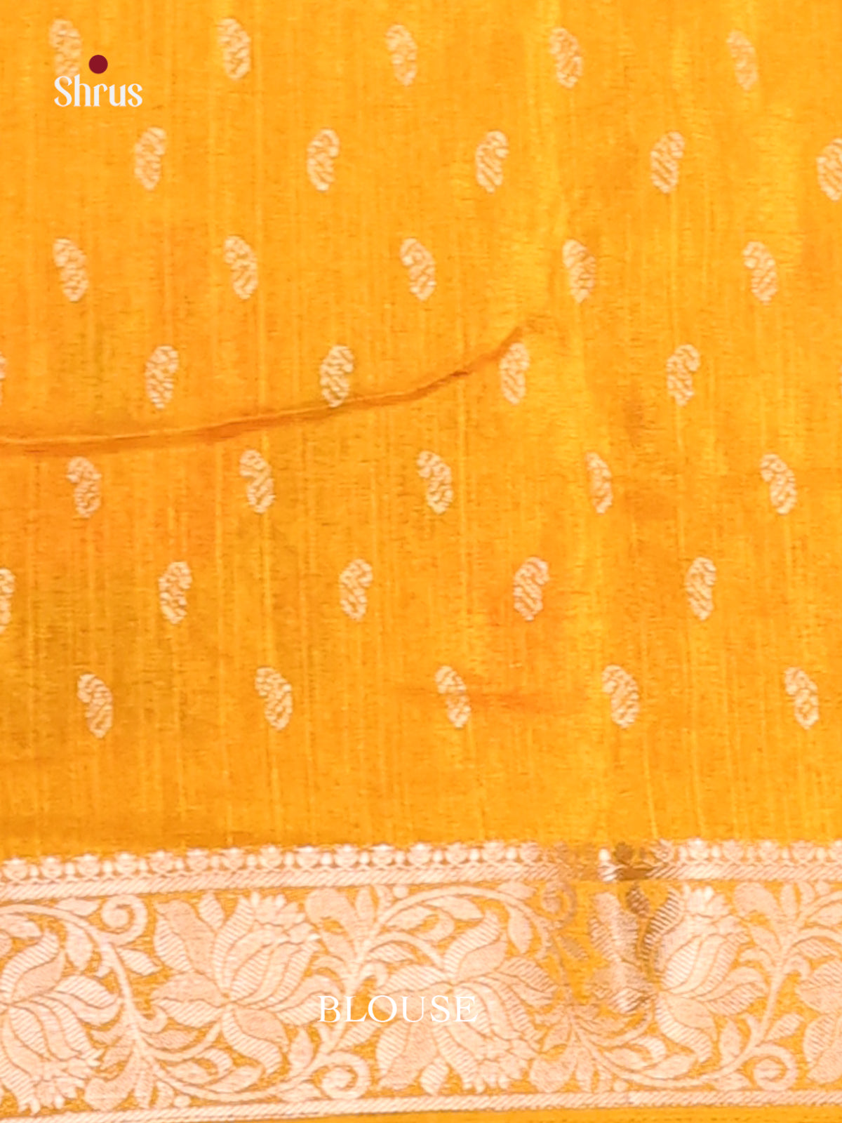 Mustard - Semi Rawsilk Saree - Shop on Shrus.com