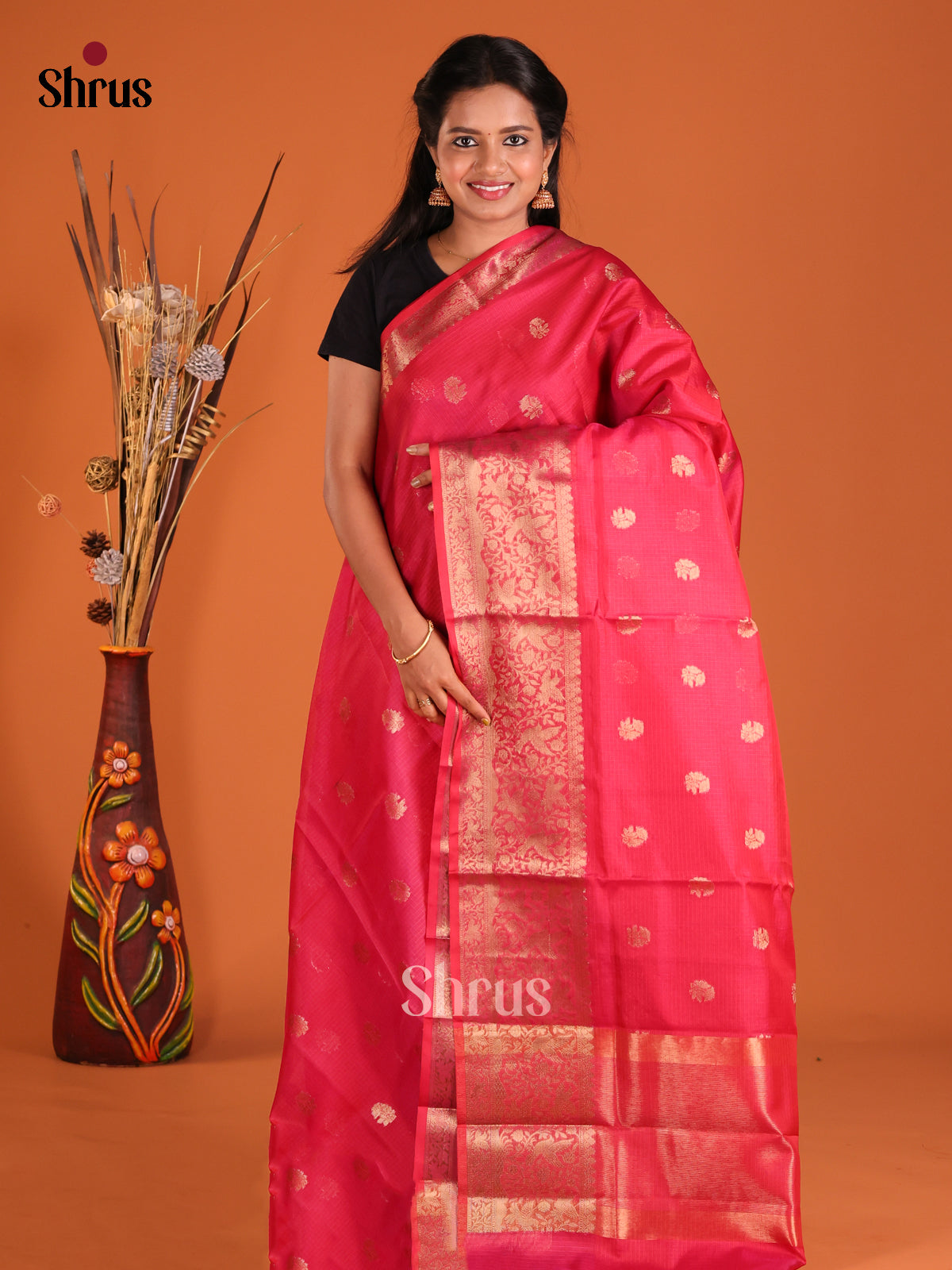 Pink - Semi Kota Saree
