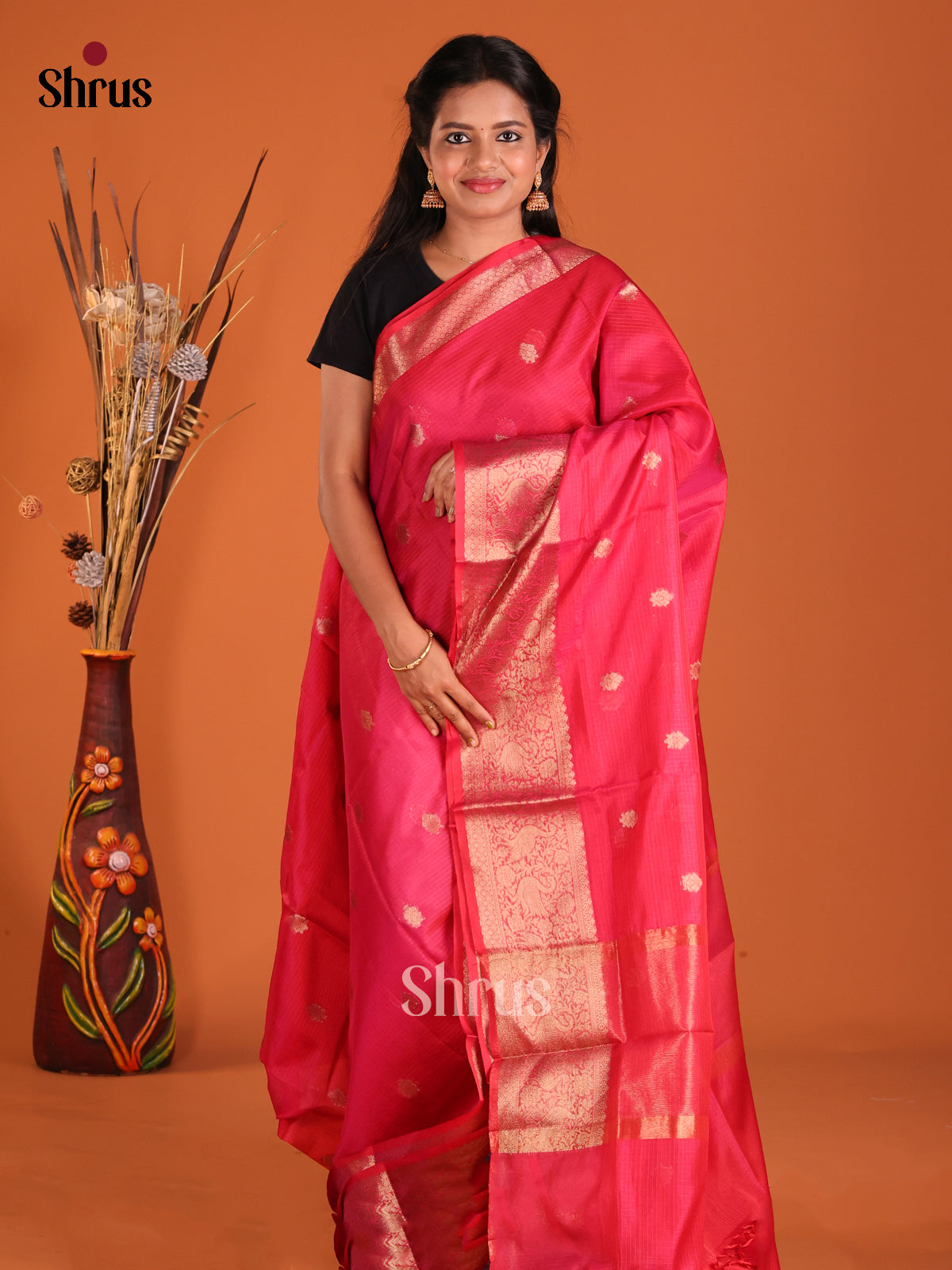 Pink - Semi Kota Saree