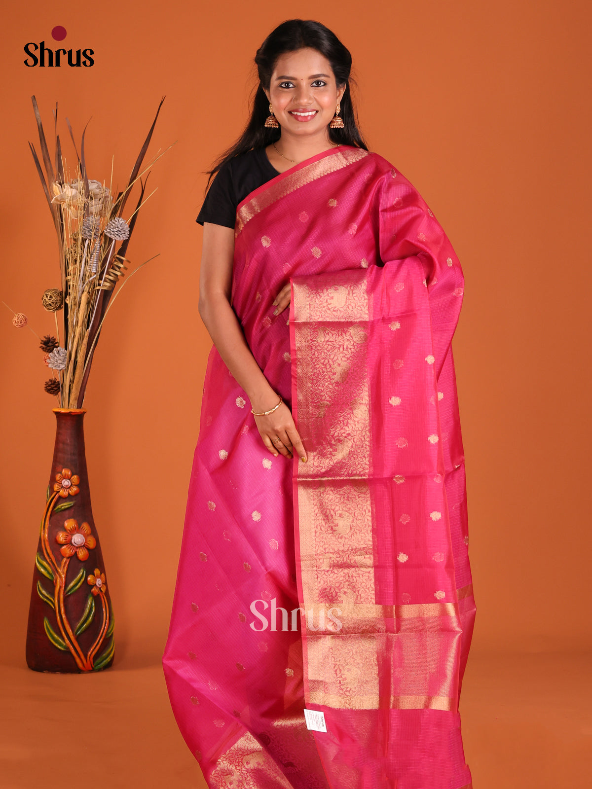 Pink - Semi Kota Saree