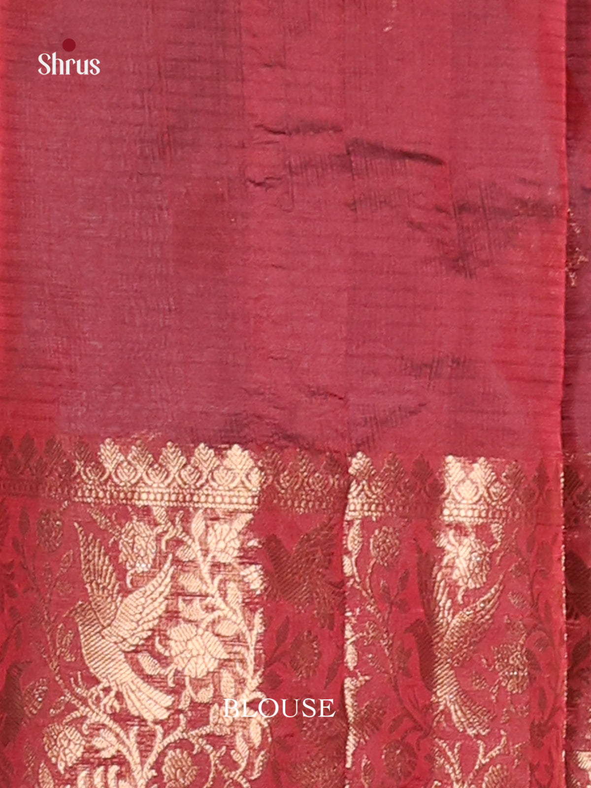 Maroon - Semi Kota Saree - Shop on Shrus.com