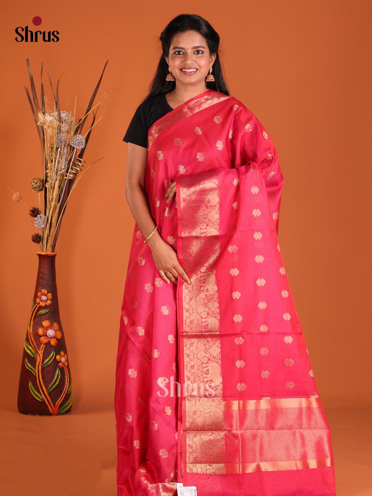 Pink - Semi Kota Saree