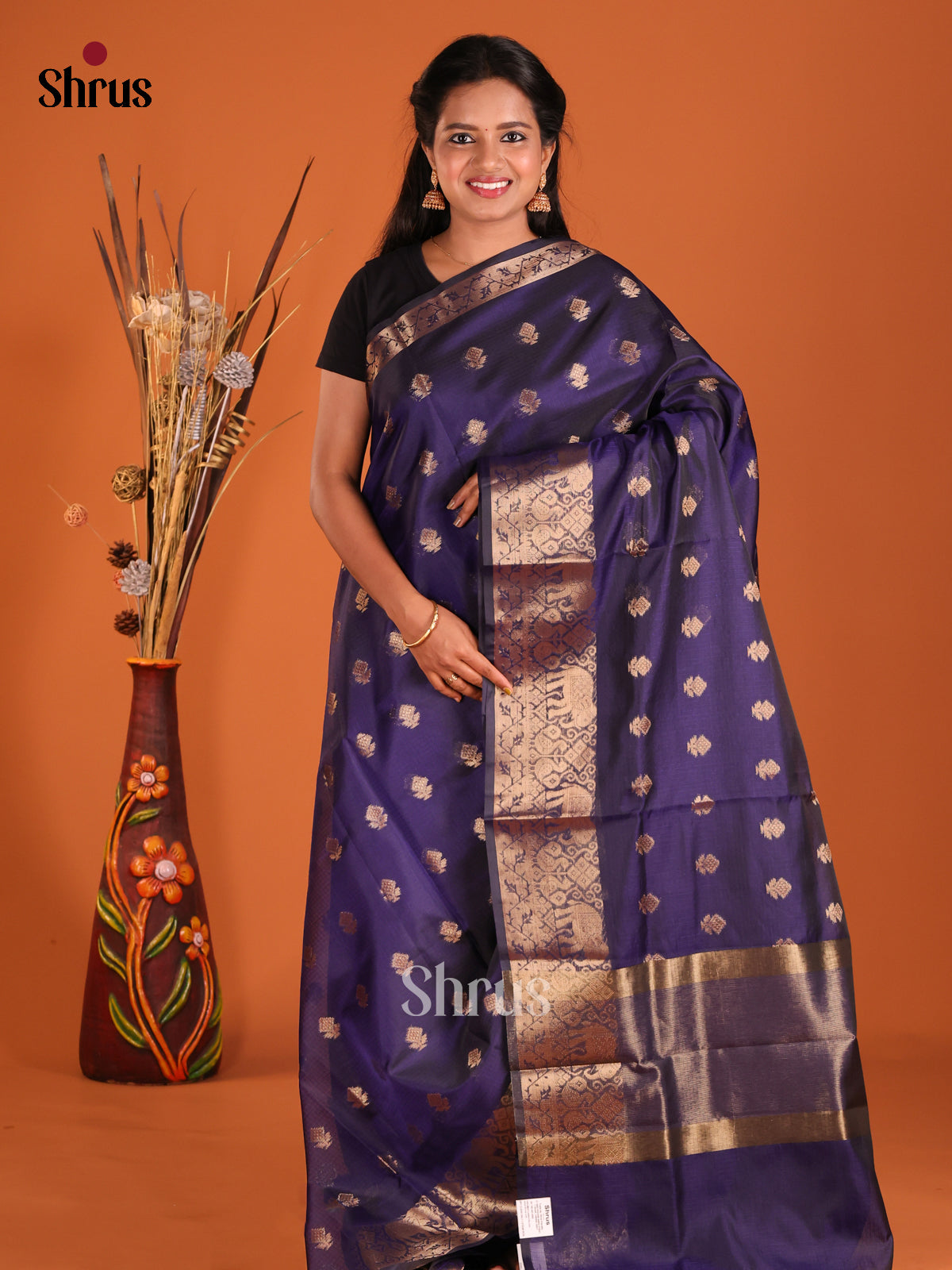 Blue - Semi Kota Saree