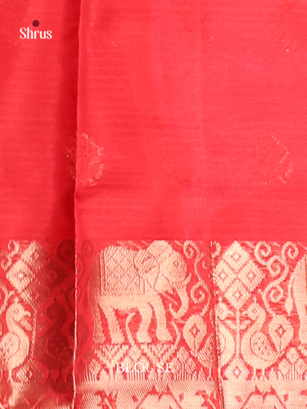 Red  - Semi Kota Saree - Shop on Shrus.com