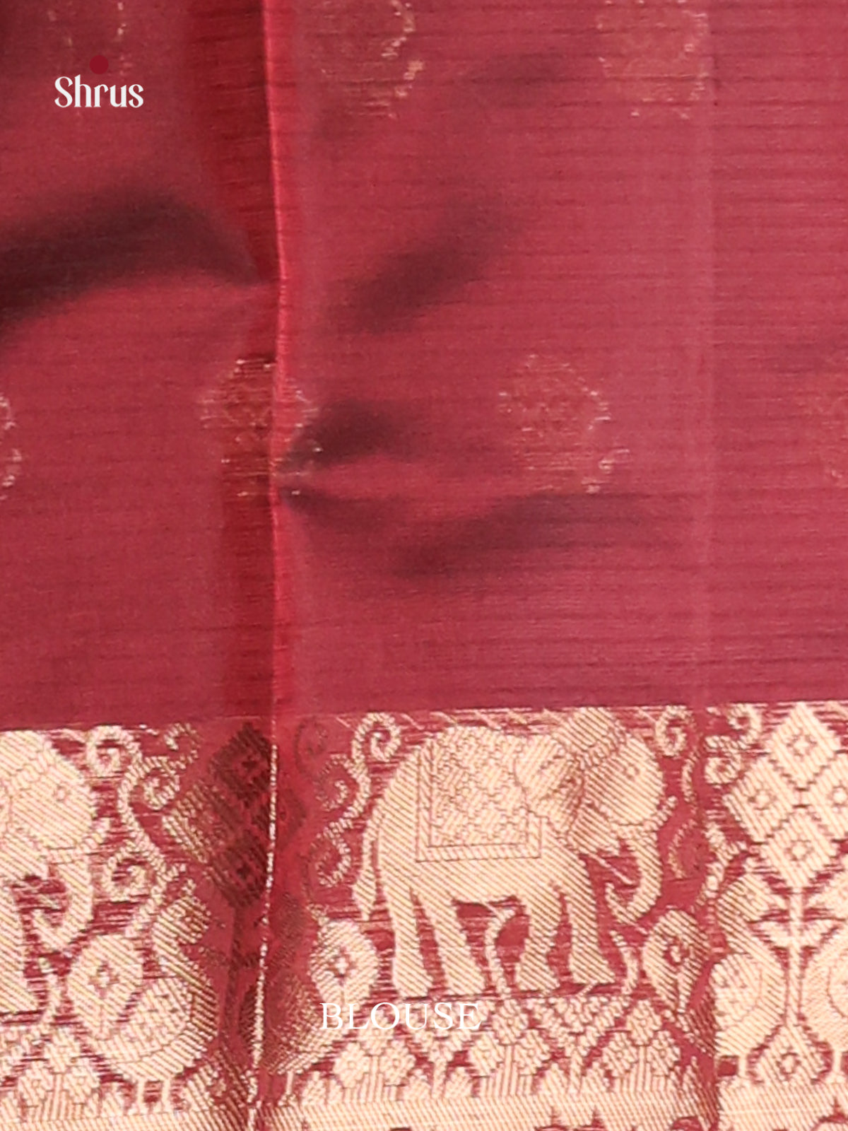 Maroon - Semi Kota Saree - Shop on Shrus.com