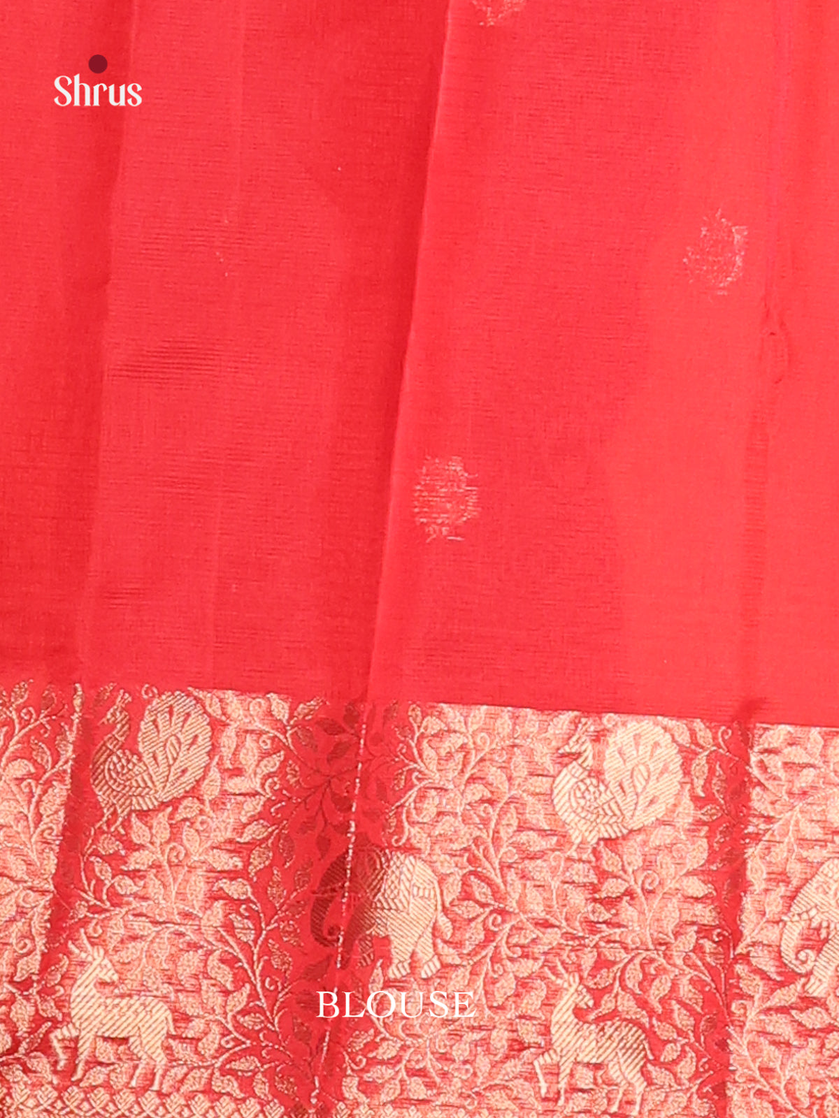 Red - Semi Kota Saree - Shop on Shrus.com