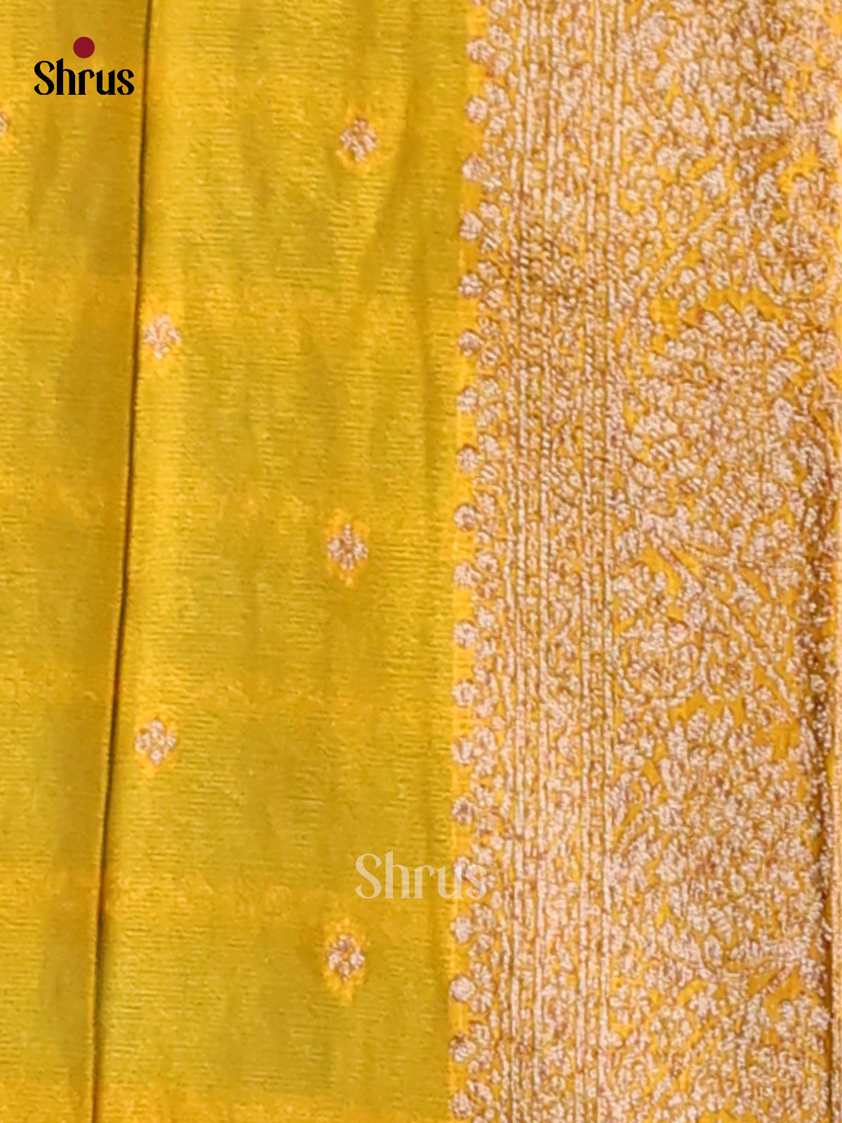 Blue & Yellow - Semi Georgette Saree