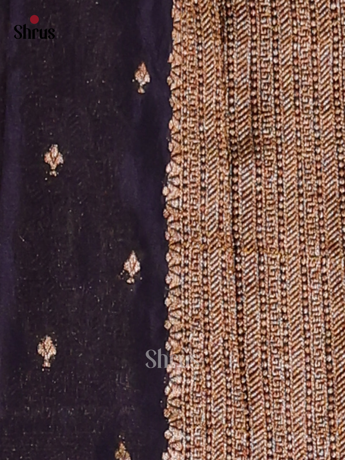 Pink & Blue - Semi Georgette Saree - Shop on Shrus.com