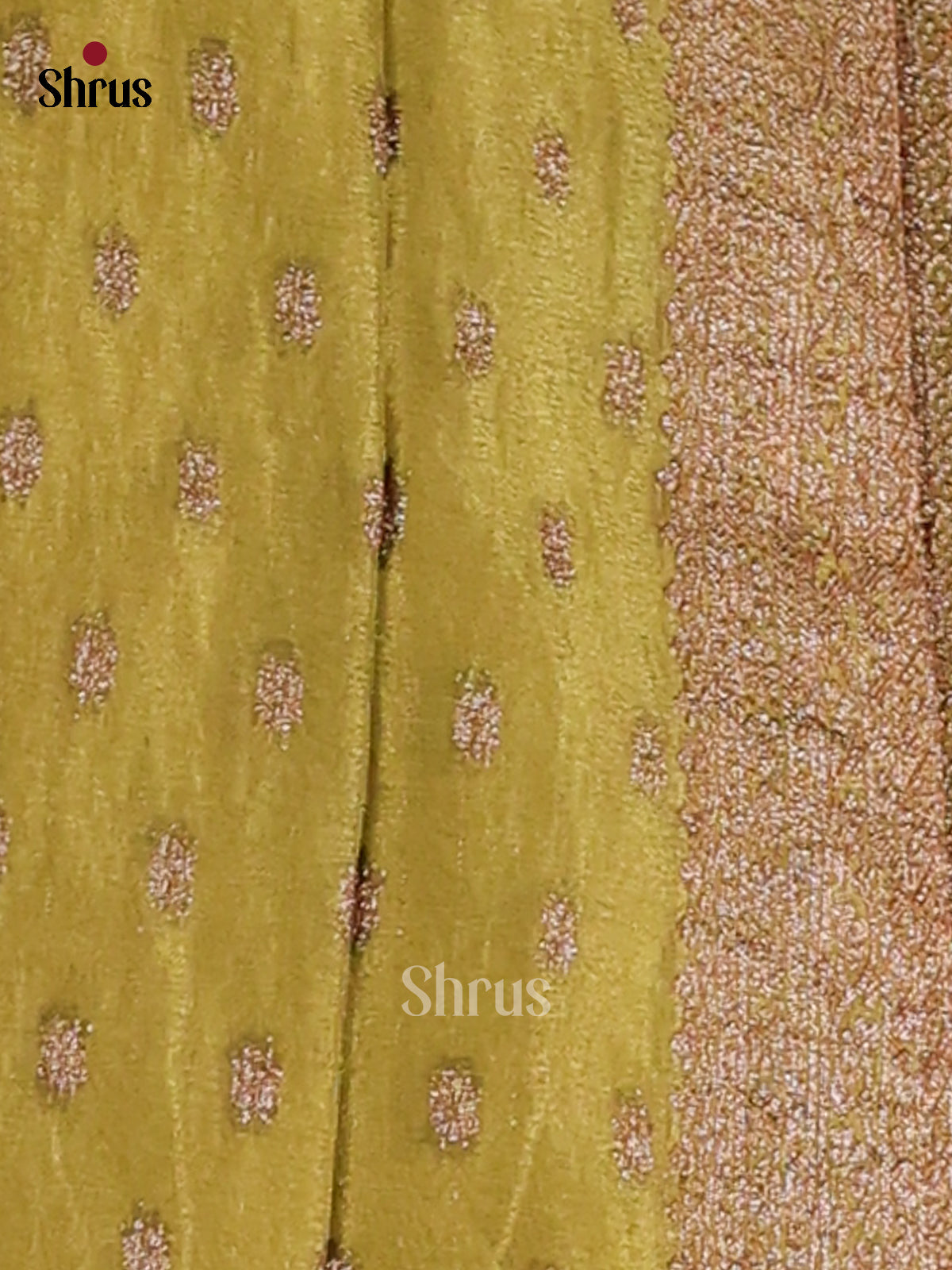 Mehandi Green - Semi Georgette Saree - Shop on Shrus.com