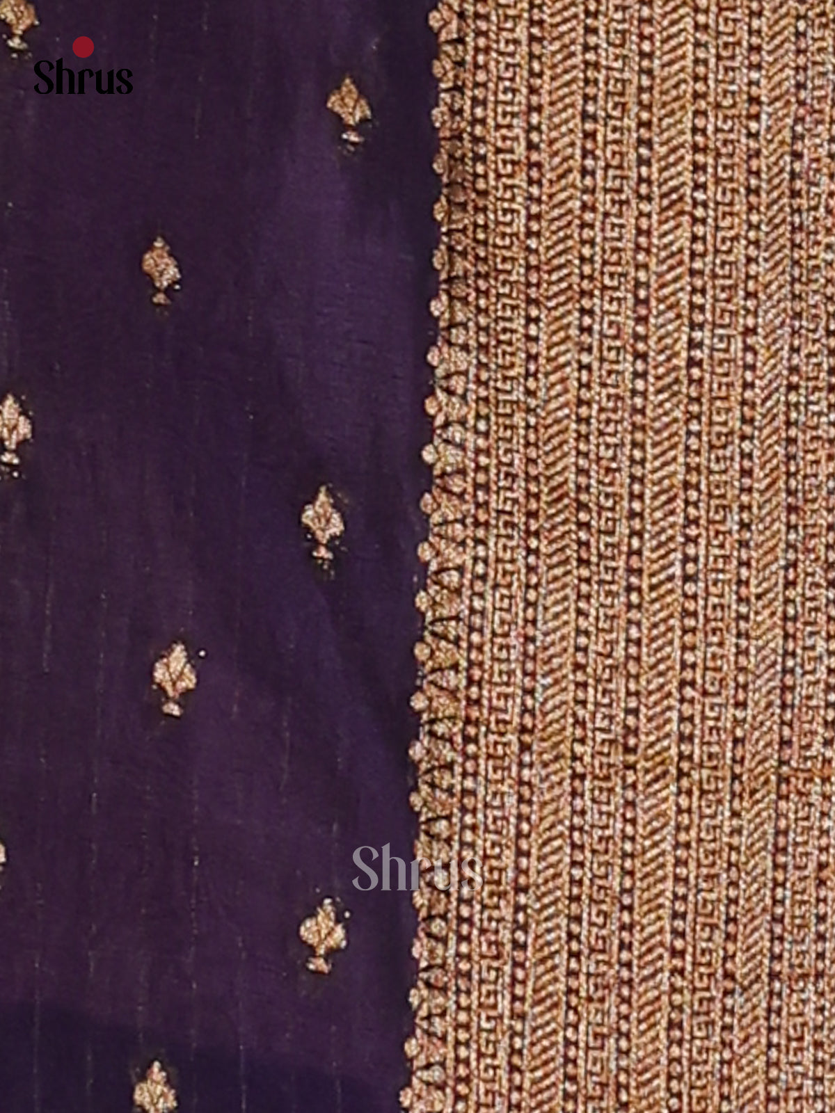 Lavender & Violet - Semi Georgette Saree - Shop on Shrus.com