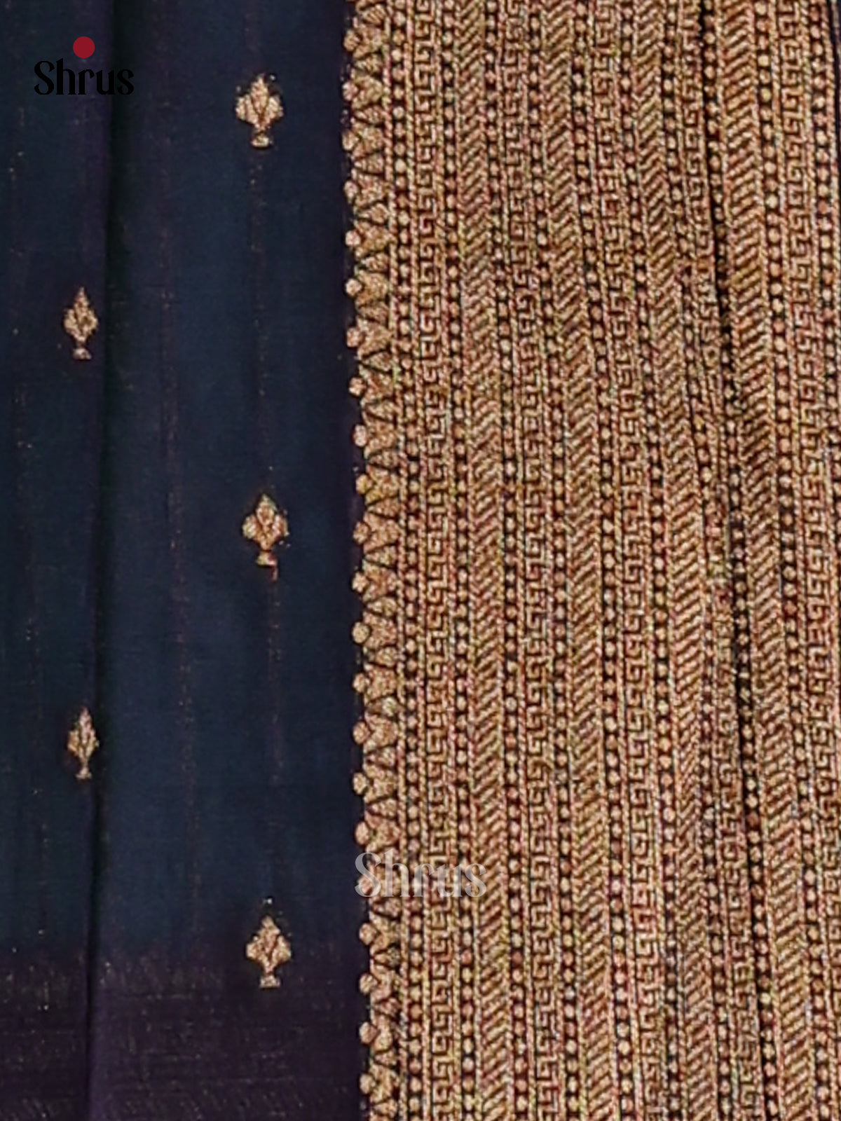 Teal & Blue - Semi Georgette Saree - Shop on Shrus.com