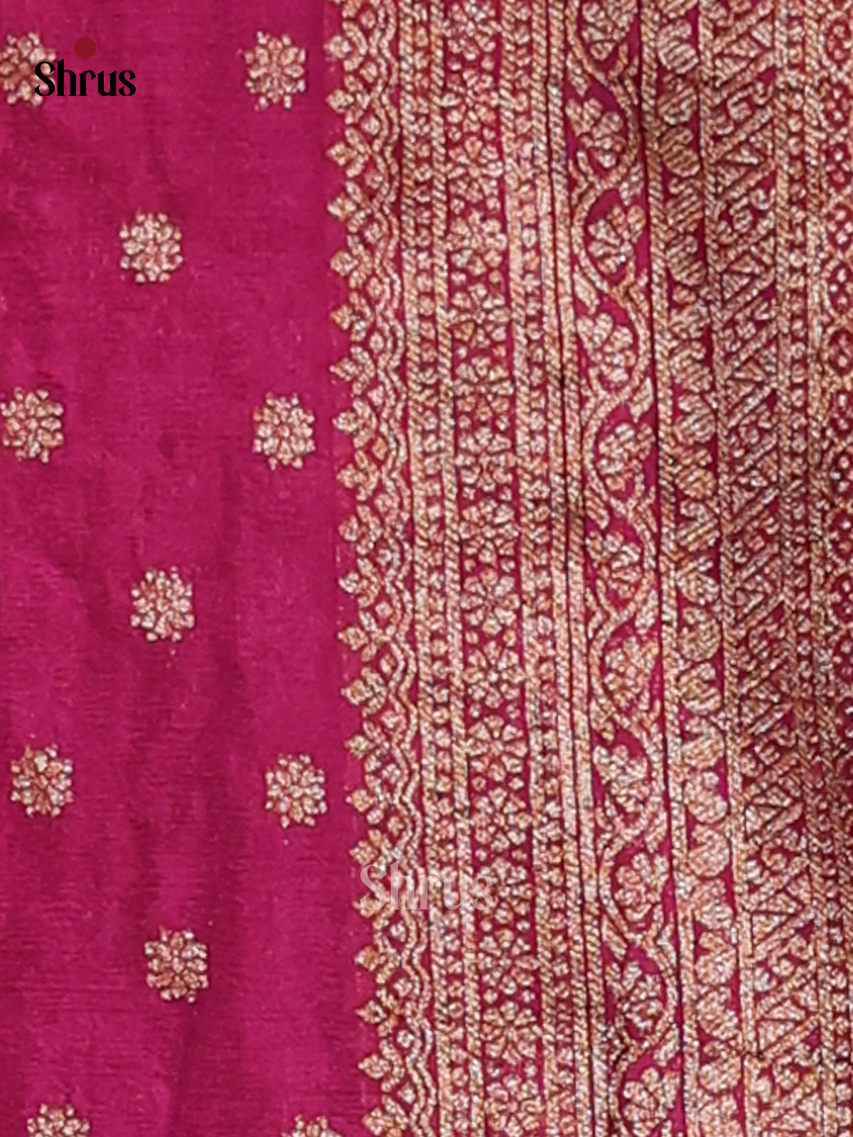 Blue & Purple- Semi Georgette Saree