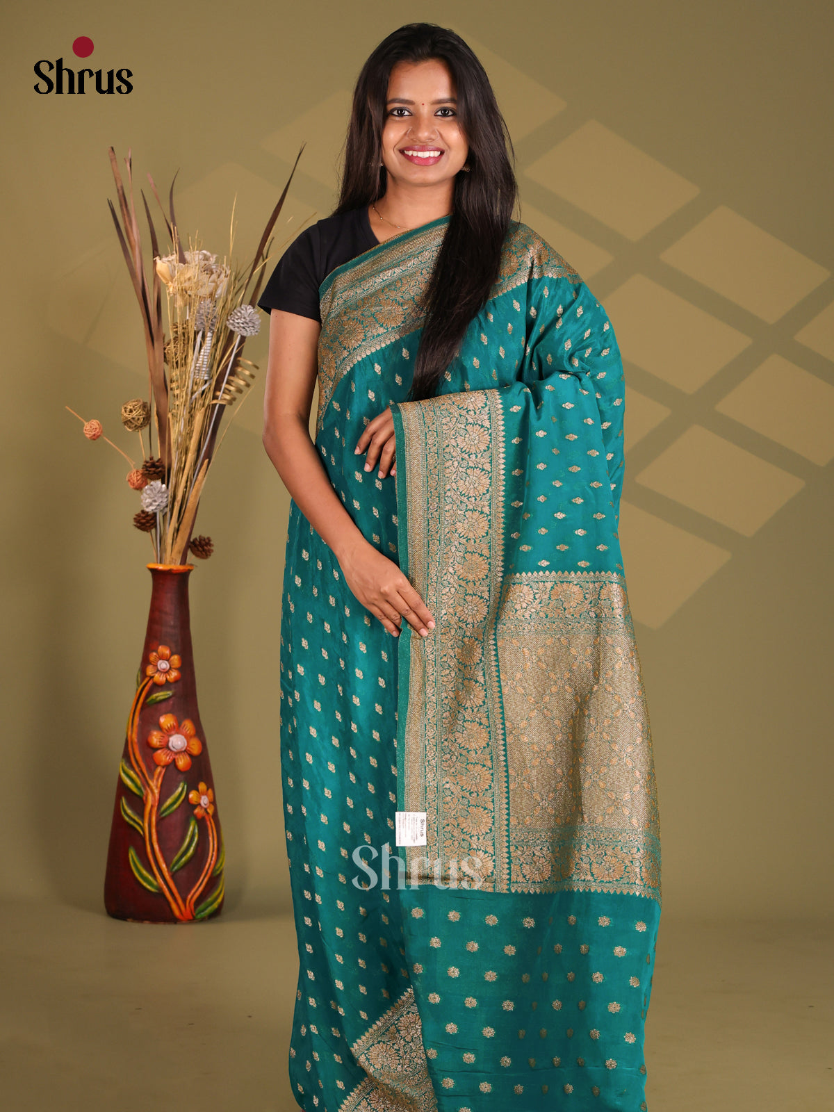 Blue - Semi Georgette Saree