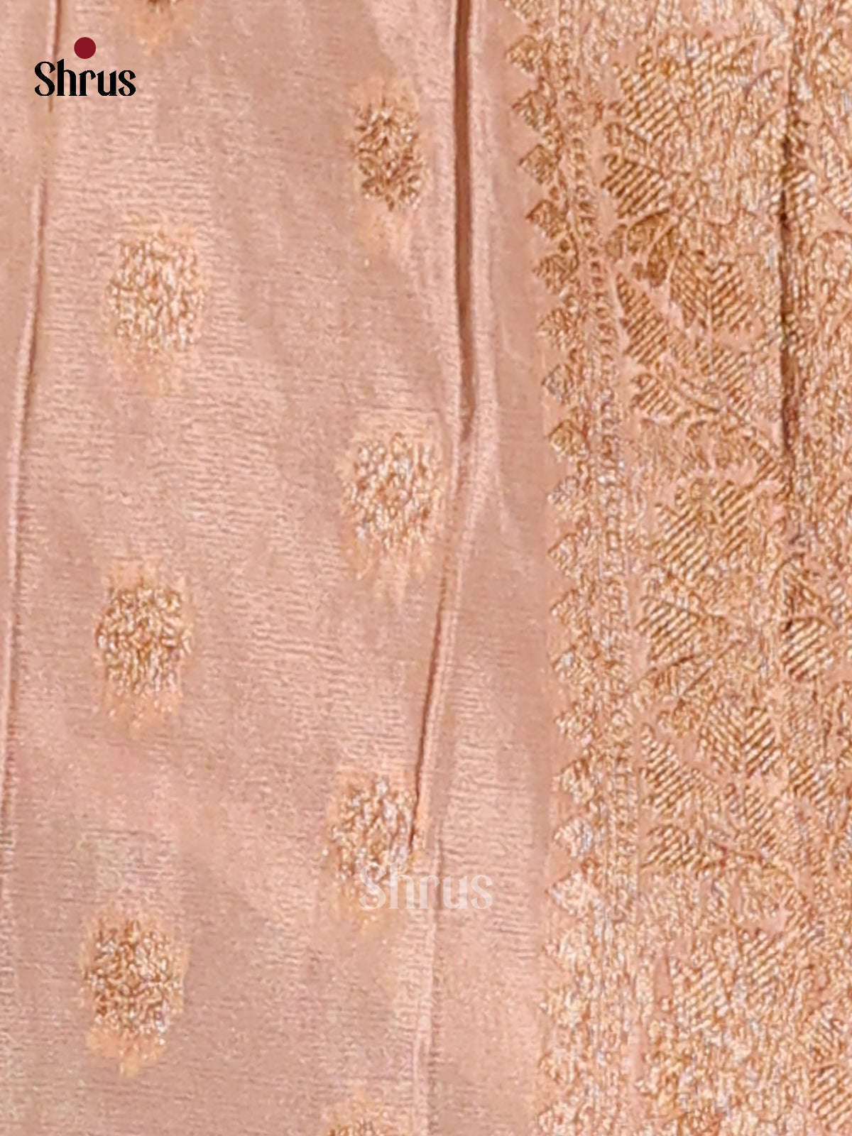 Dusty Brown - Semi Georgette Saree - Shop on Shrus.com