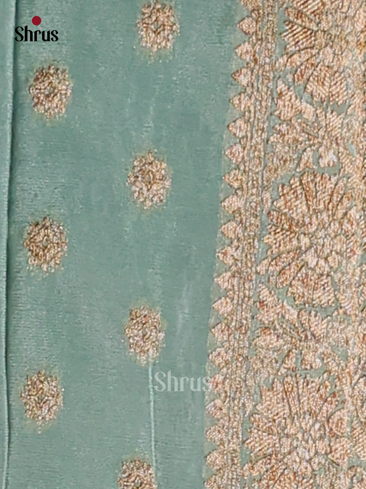 pastel Blue - Semi Georgette Saree
