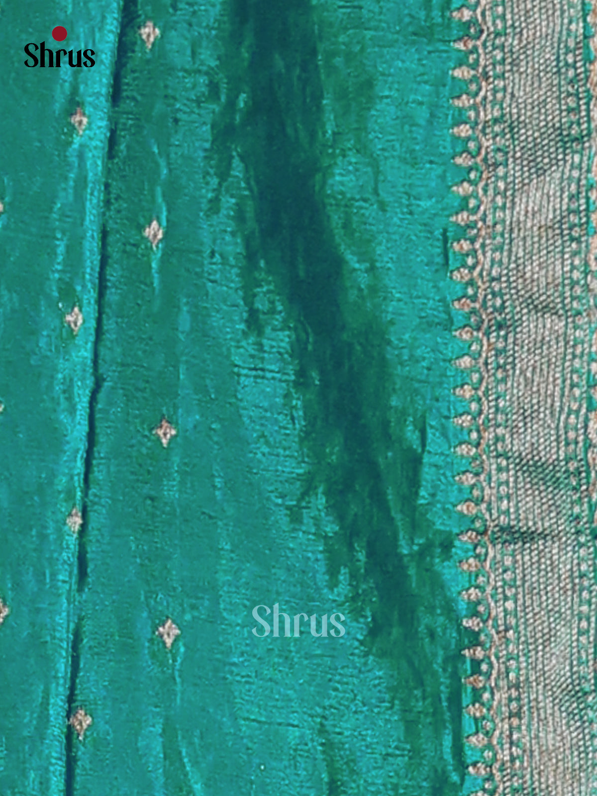 Green(Single Tone) - Semi Georgette Saree - Shop on Shrus.com