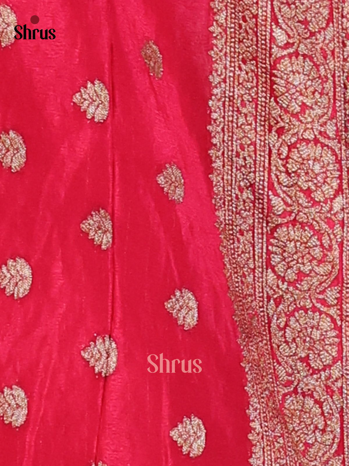 Red- Semi Georgette Saree