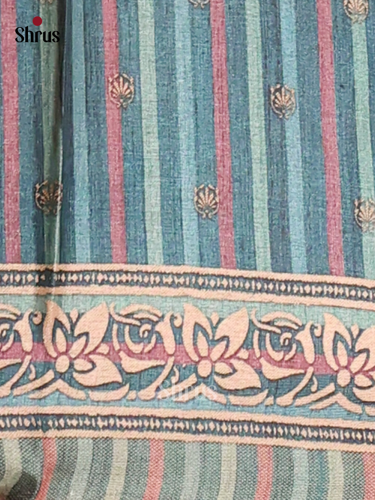 Blue - Butter silk Saree