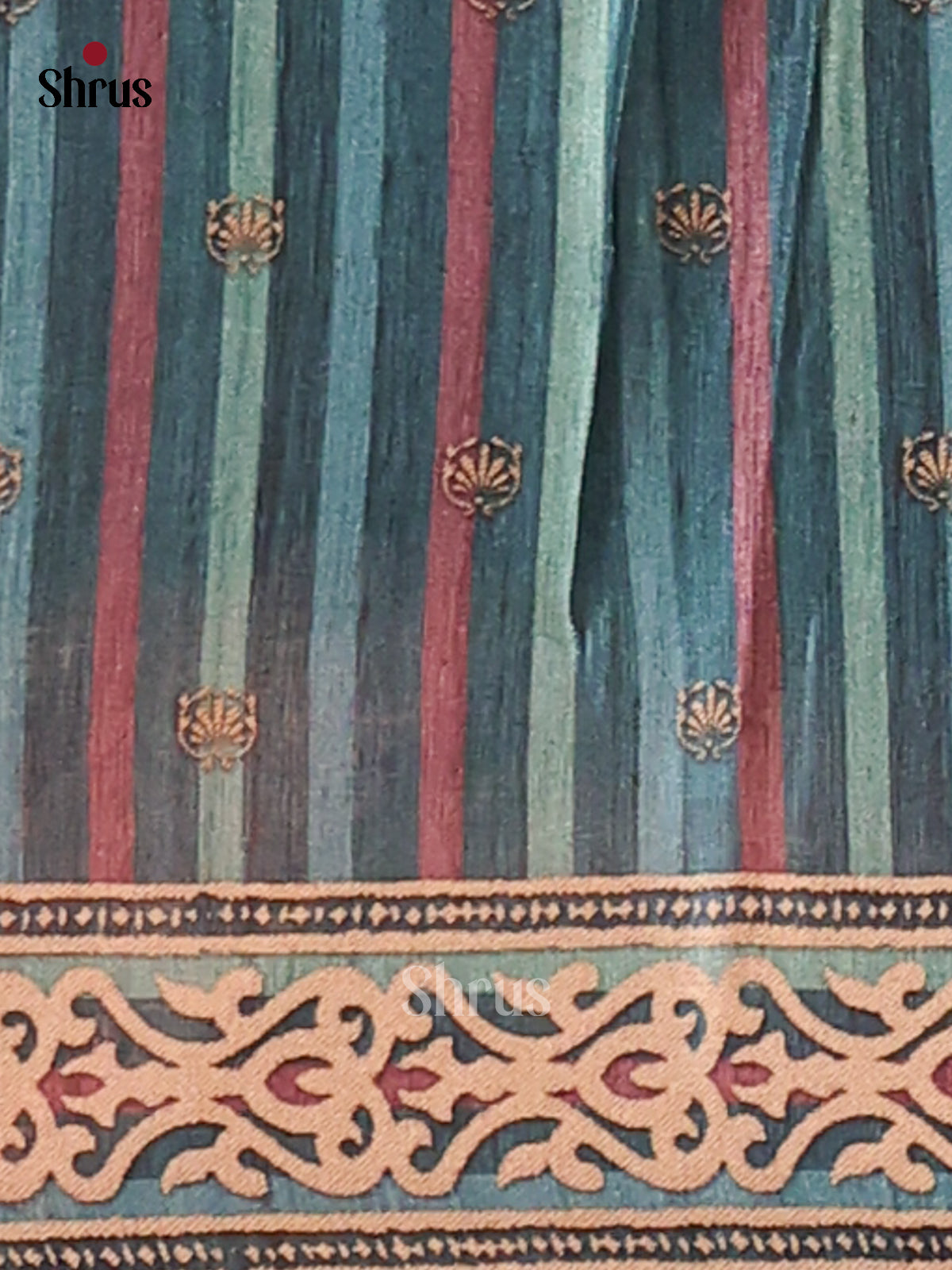 Blue - Butter silk Saree