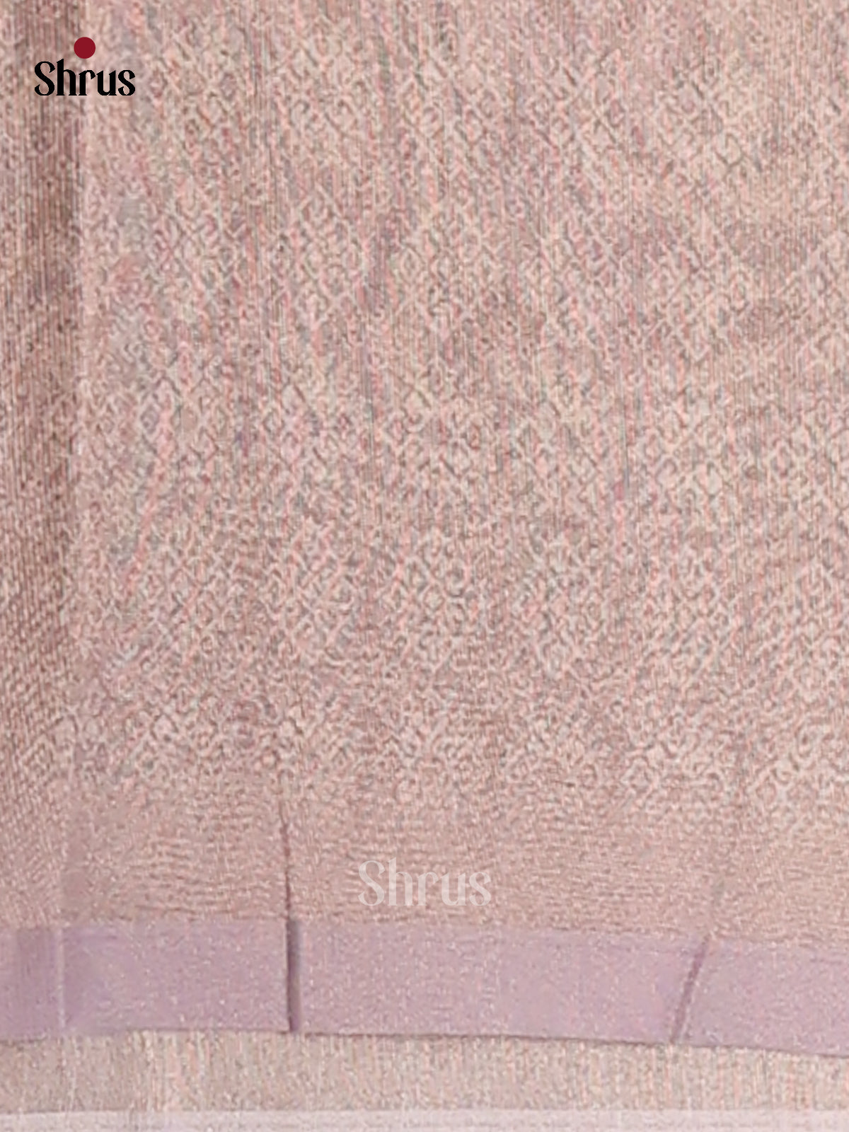 Green & Lavender - Semi Tissue Print Saree