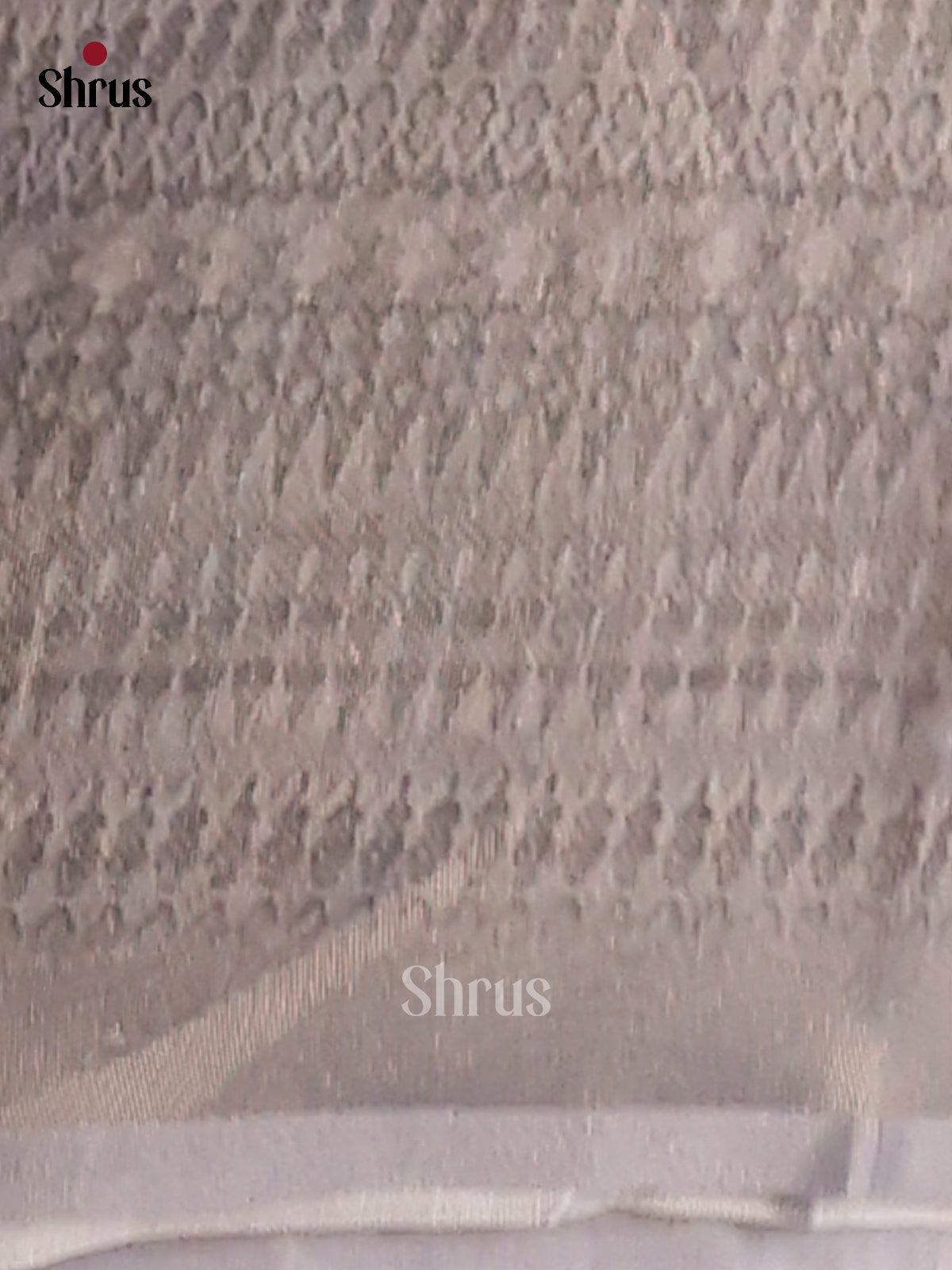 Mild Purple & Grey- Semi Tissue Print Saree