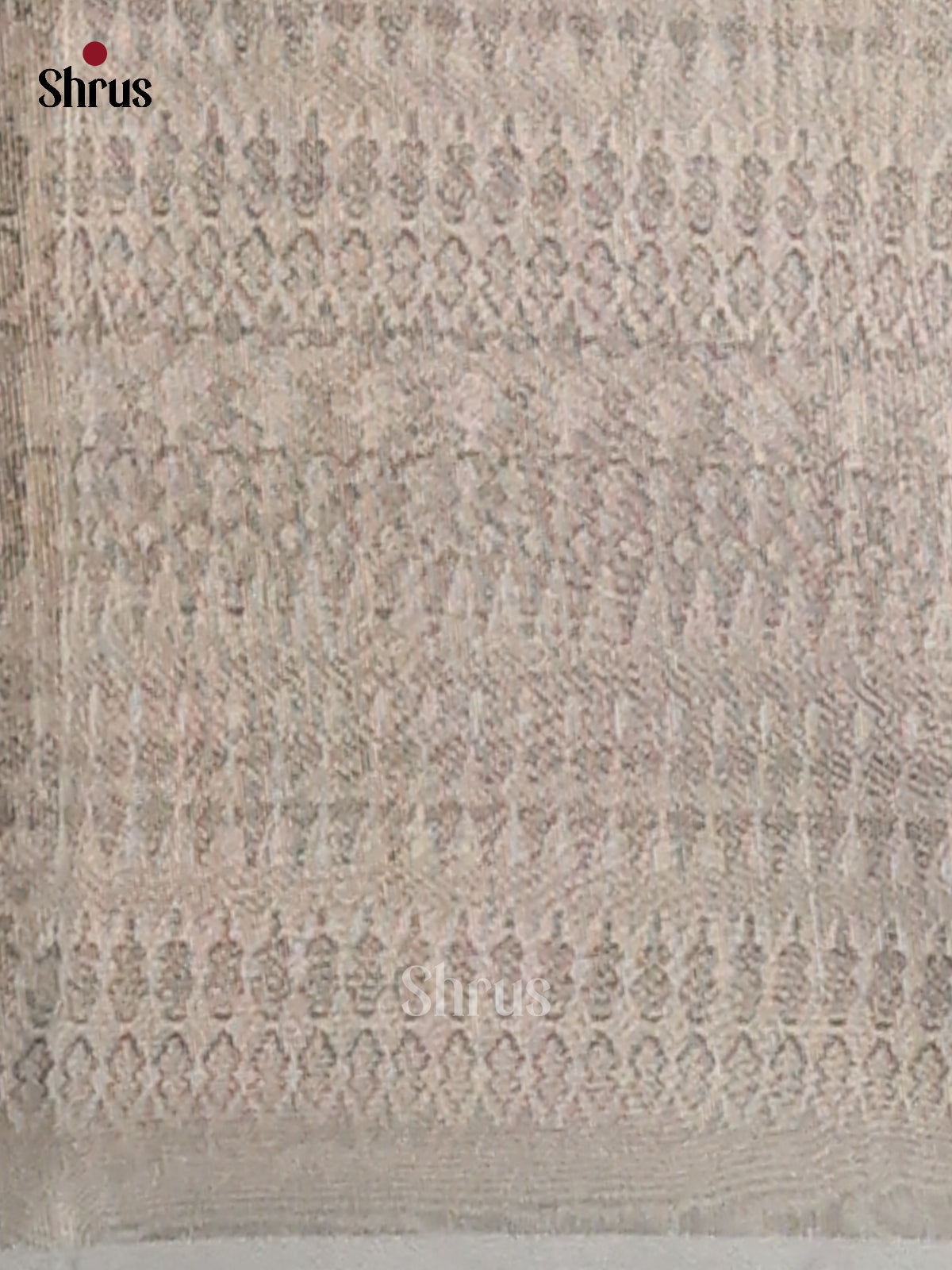 Lavender & Grey - Semi Tissue Print Saree