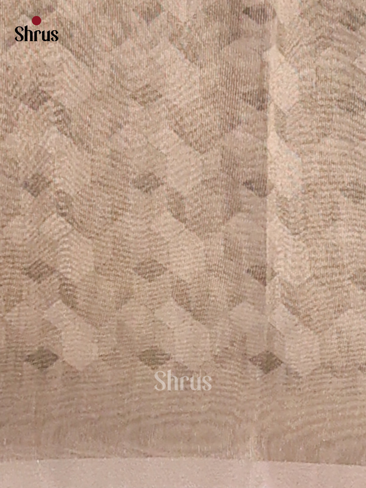 Grey - Semi Tissue Print Saree