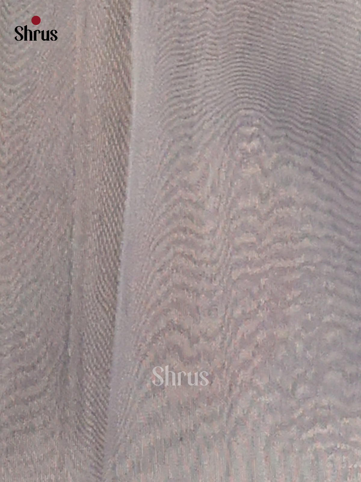 Greyish Blue - Semi Tissue Print Saree