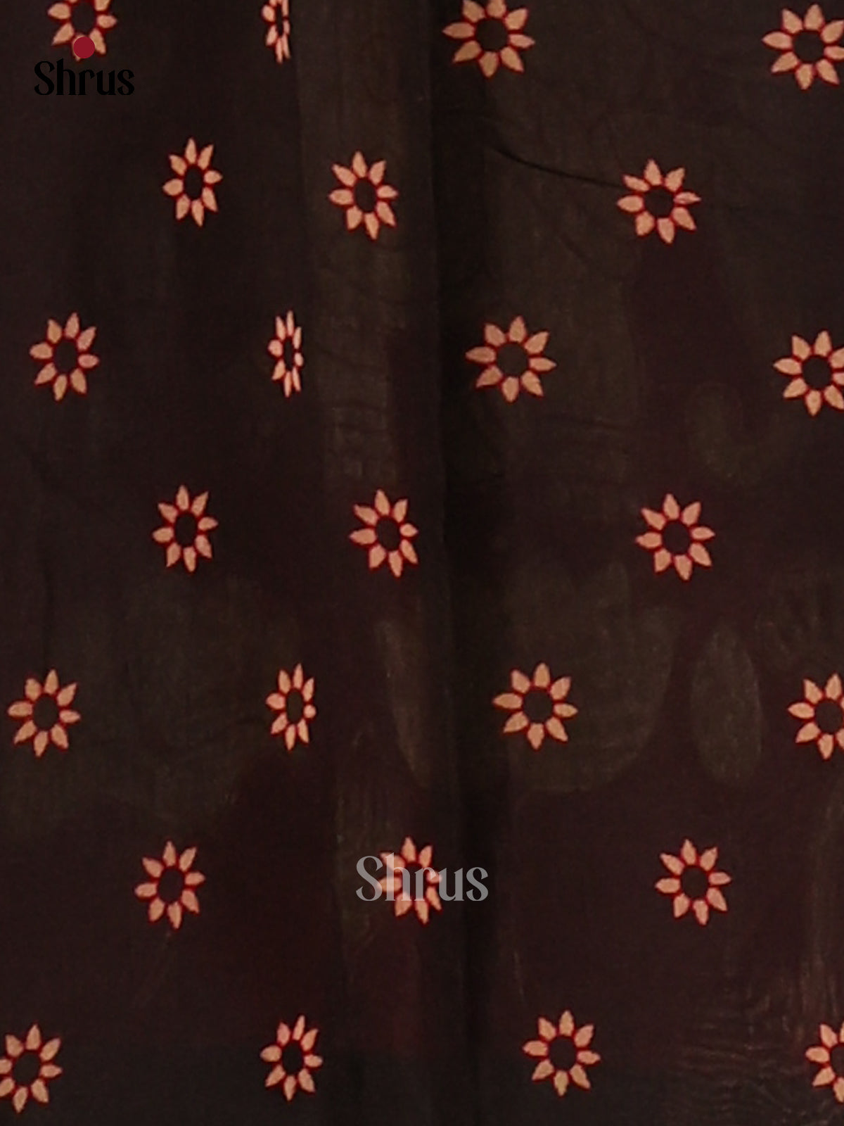 Red & Black - Semi Maheshwari Saree - Shop on Shrus.com
