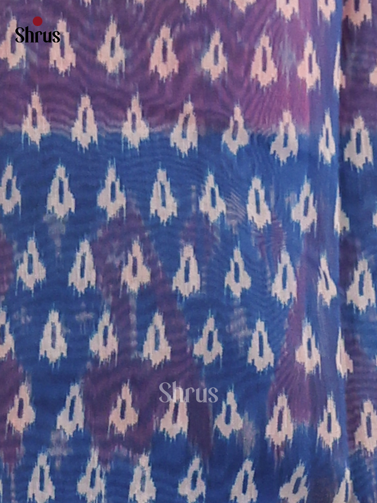 Pink & Blue - Semi Maheswari saree - Shop on Shrus.com
