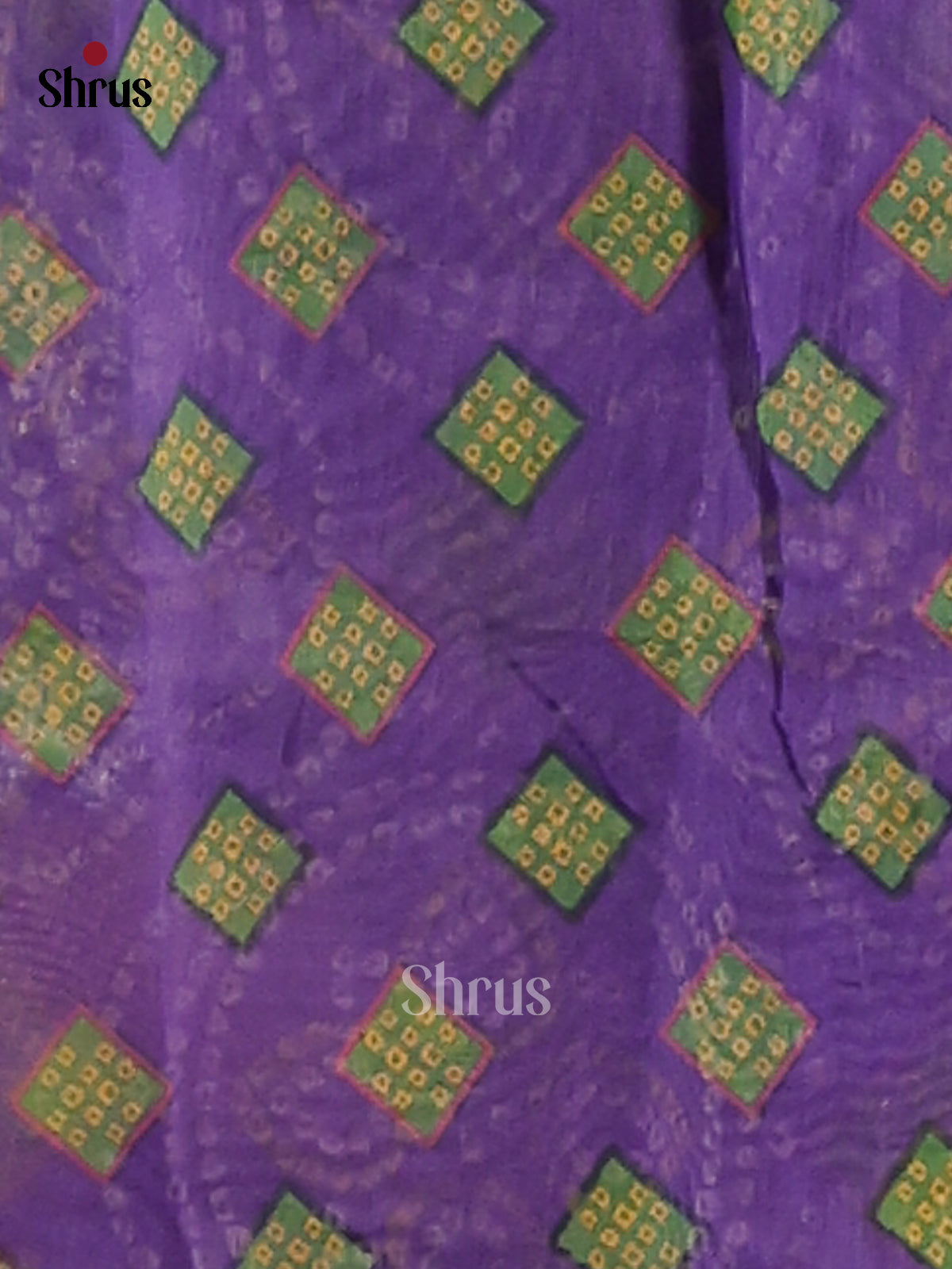 Grey & Purple - Semi Maheshwari Saree - Shop on Shrus.com