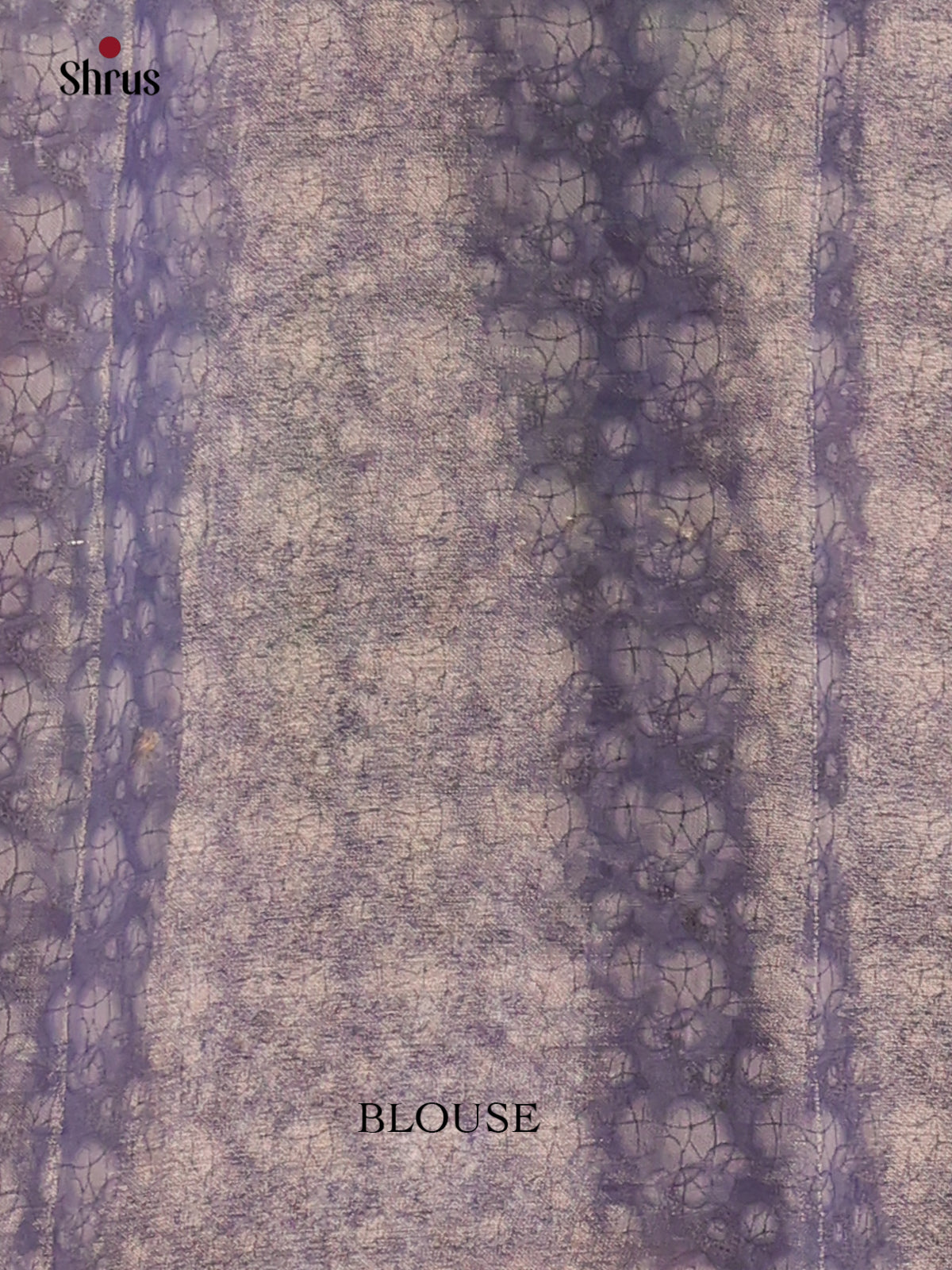 Mild Lavender & Purple- Semi Tissue Print Saree