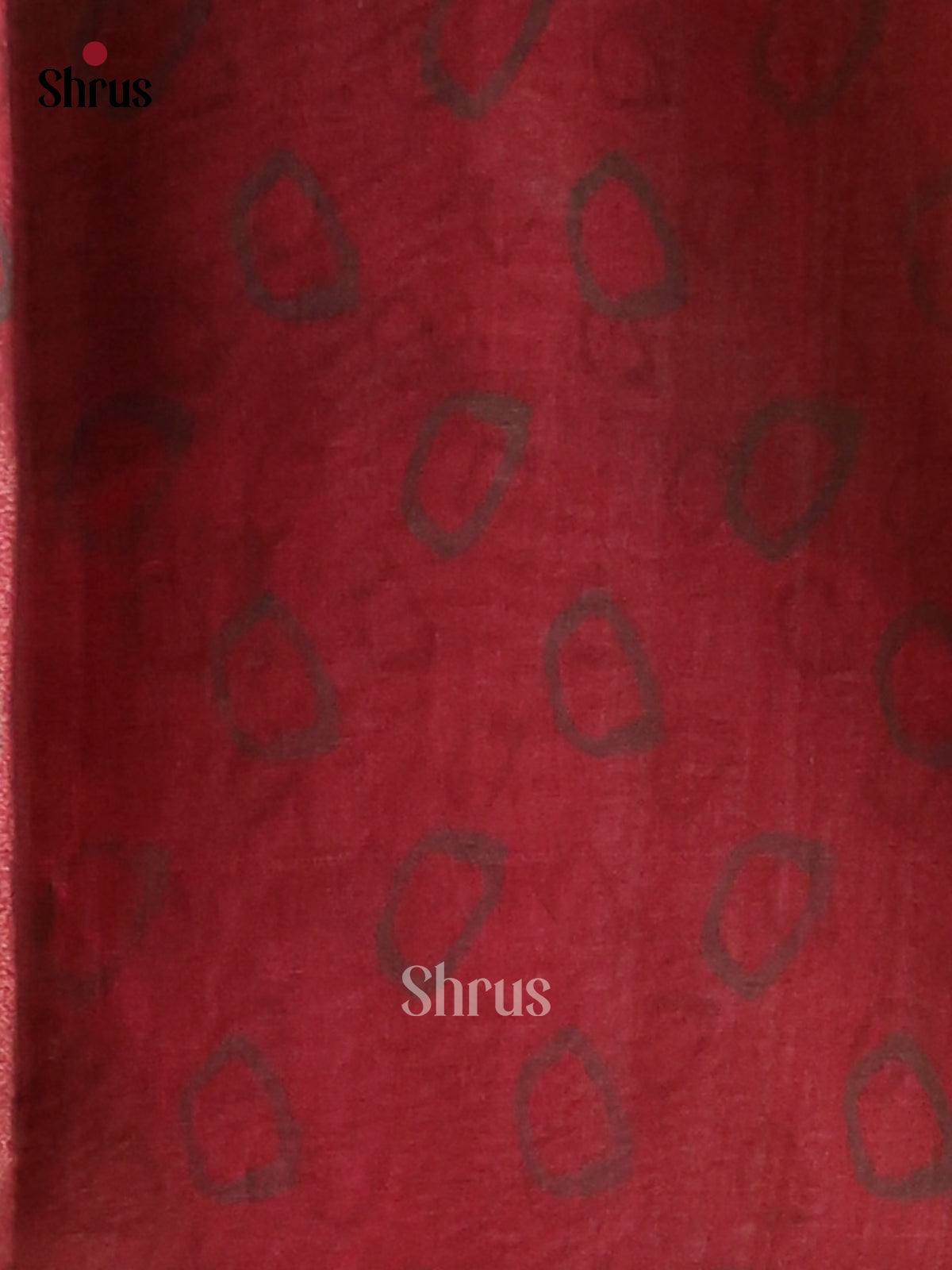 Pink - Semi Tissue Print Saree - Shop on Shrus.com
