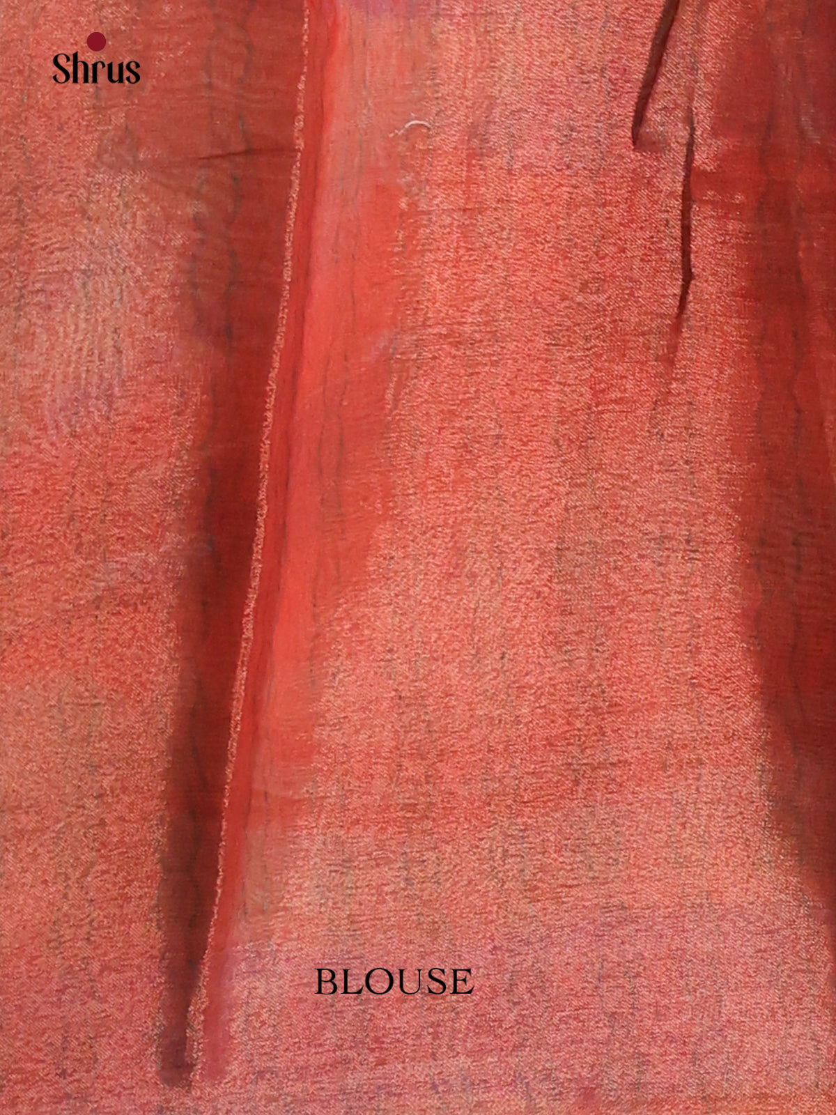 Blue & Brown - Semi Tissue Print Saree