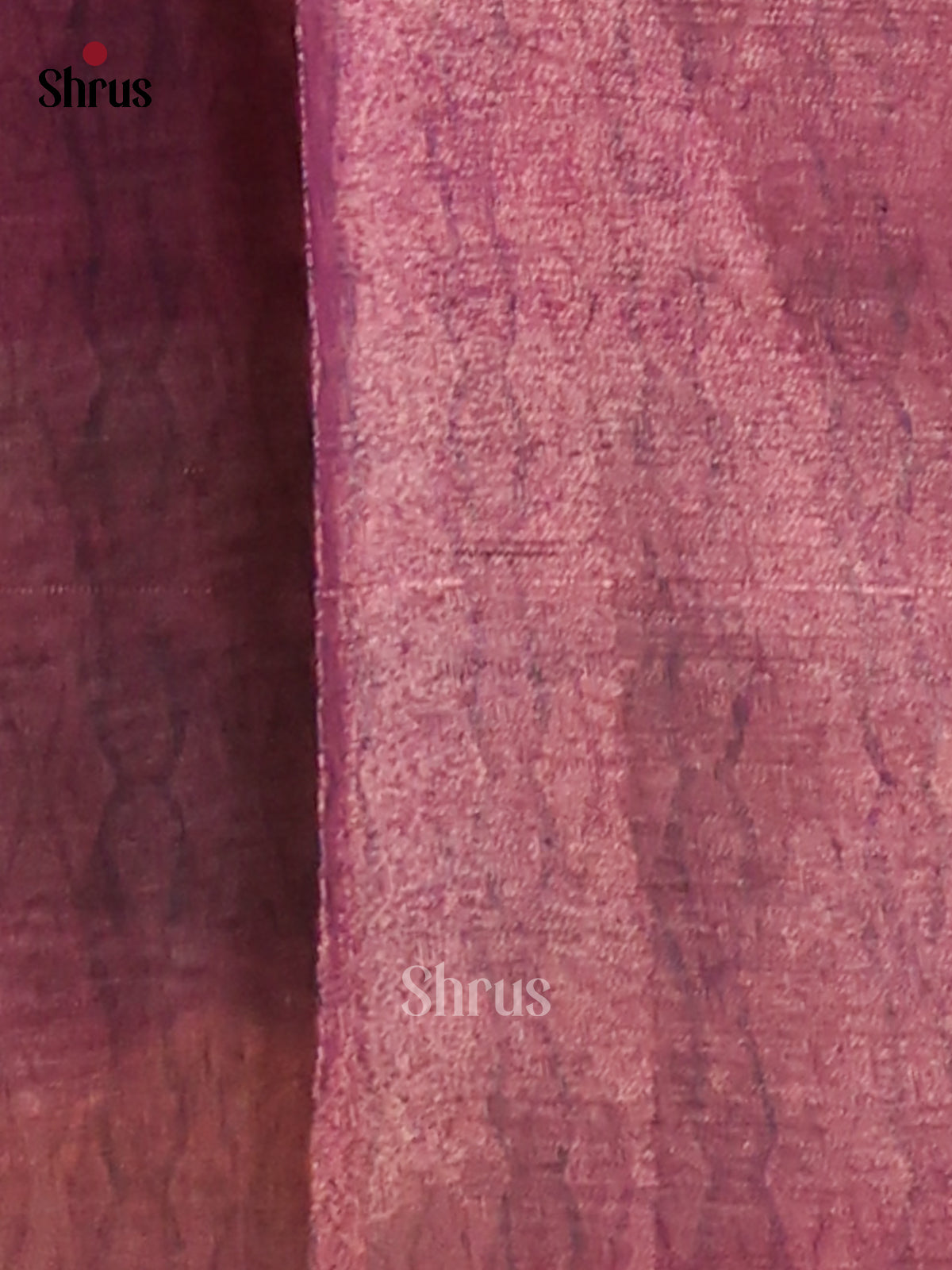 Green & Purple - Semi Tissue Print Saree - Shop on Shrus.com