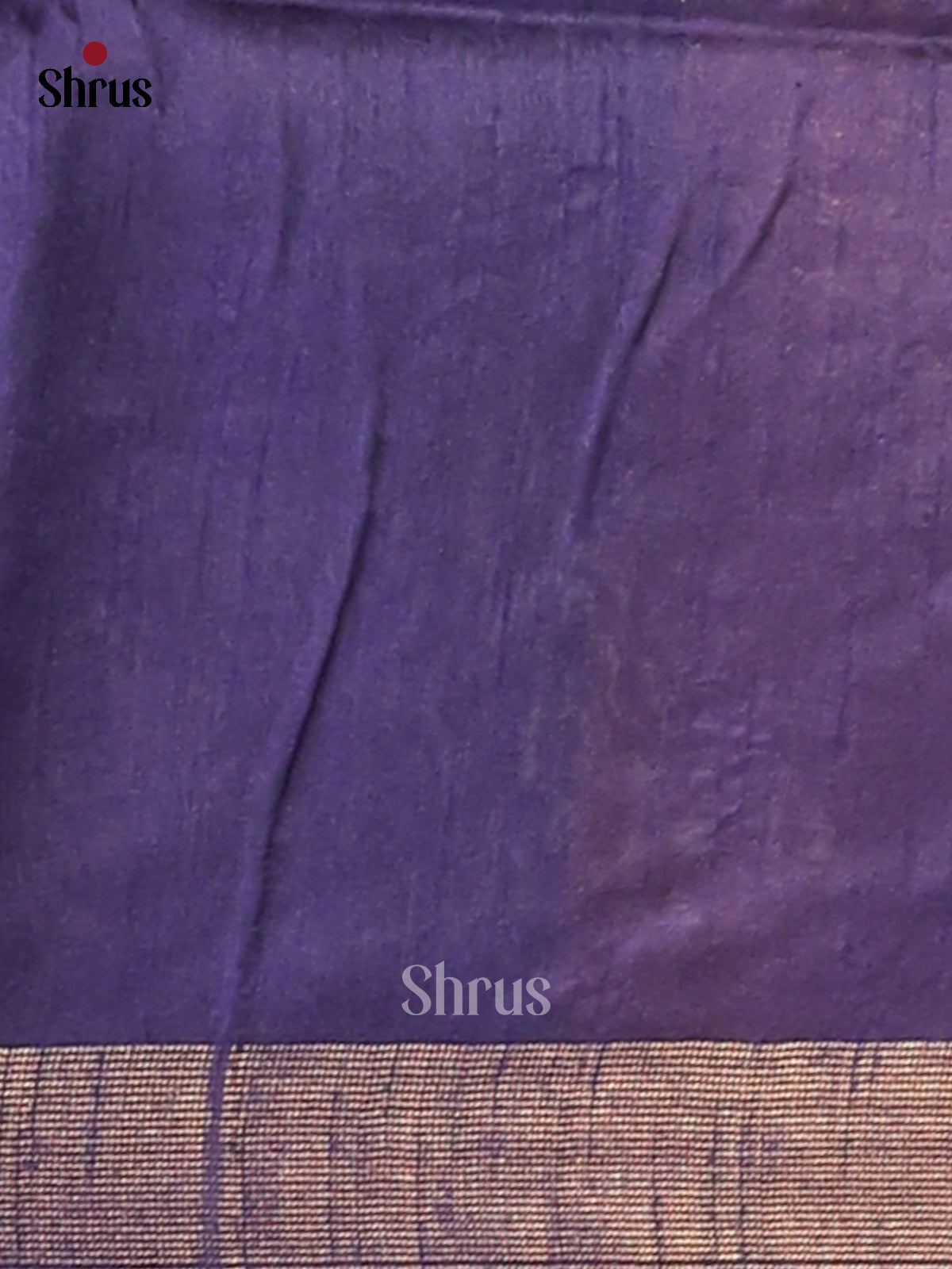 Orange & Blue - Semi Rawsilk Saree - Shop on Shrus.com