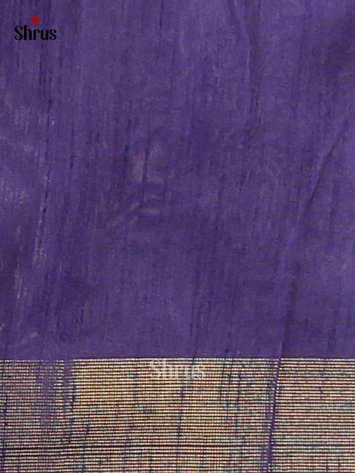 Sky Blue & Blue - Semi Rawsilk Saree - Shop on Shrus.com