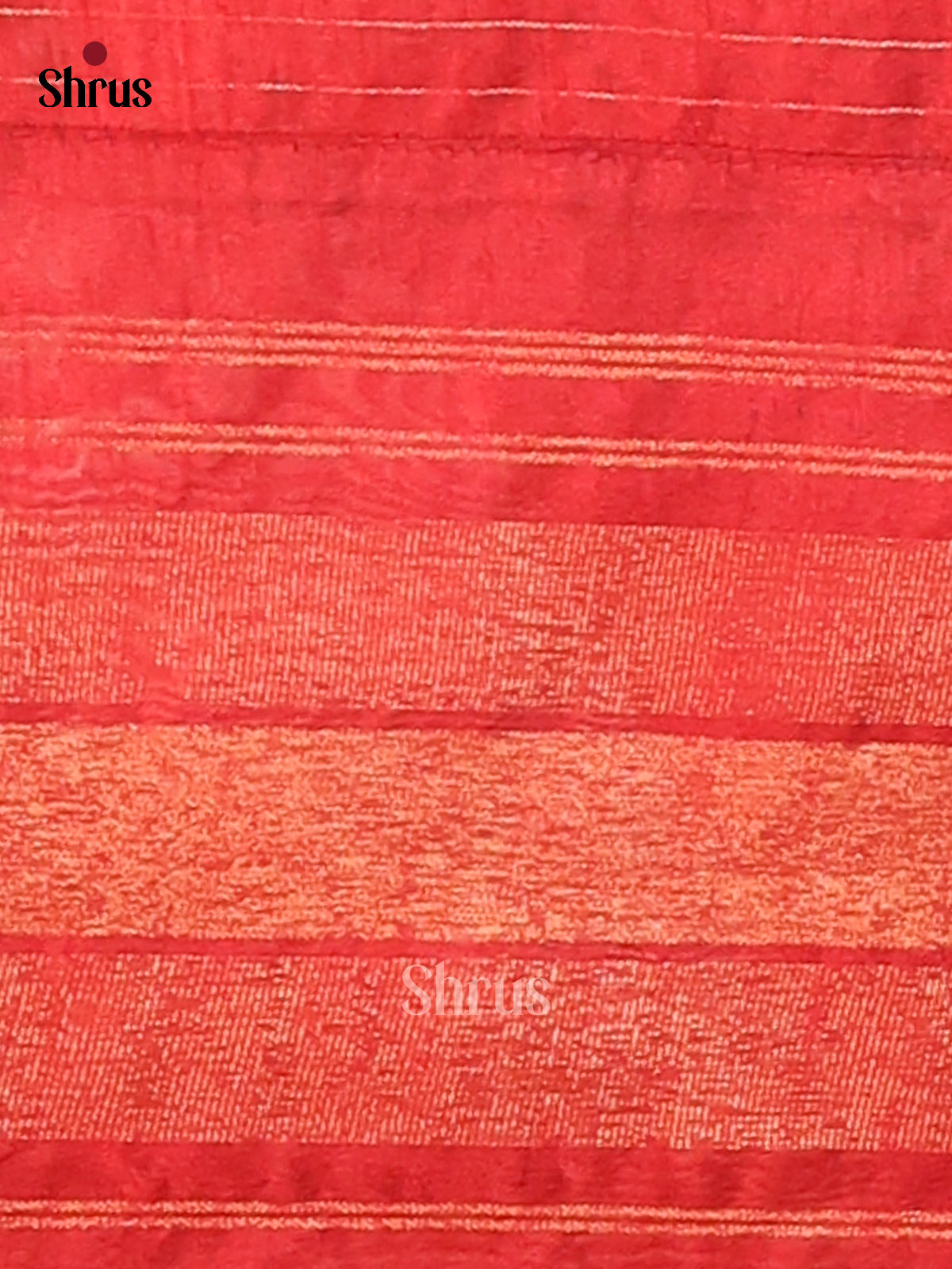Black & Red- Semi Rawsilk Saree