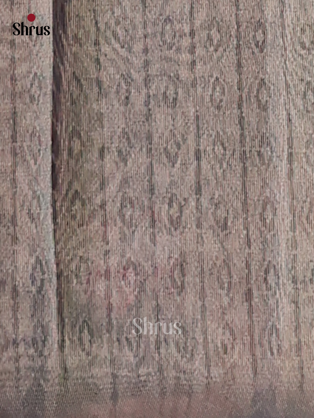 Grey - Semi Tissue Print Saree