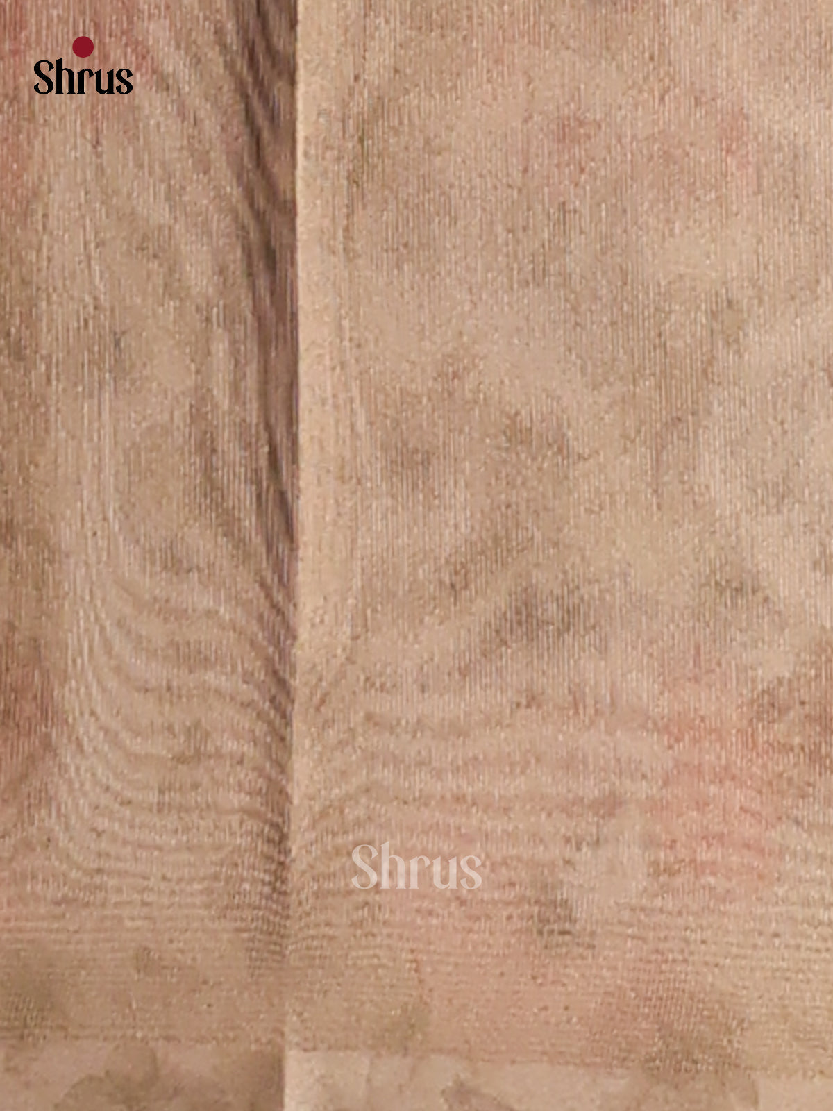 Cream - Semi Tissue Print Saree