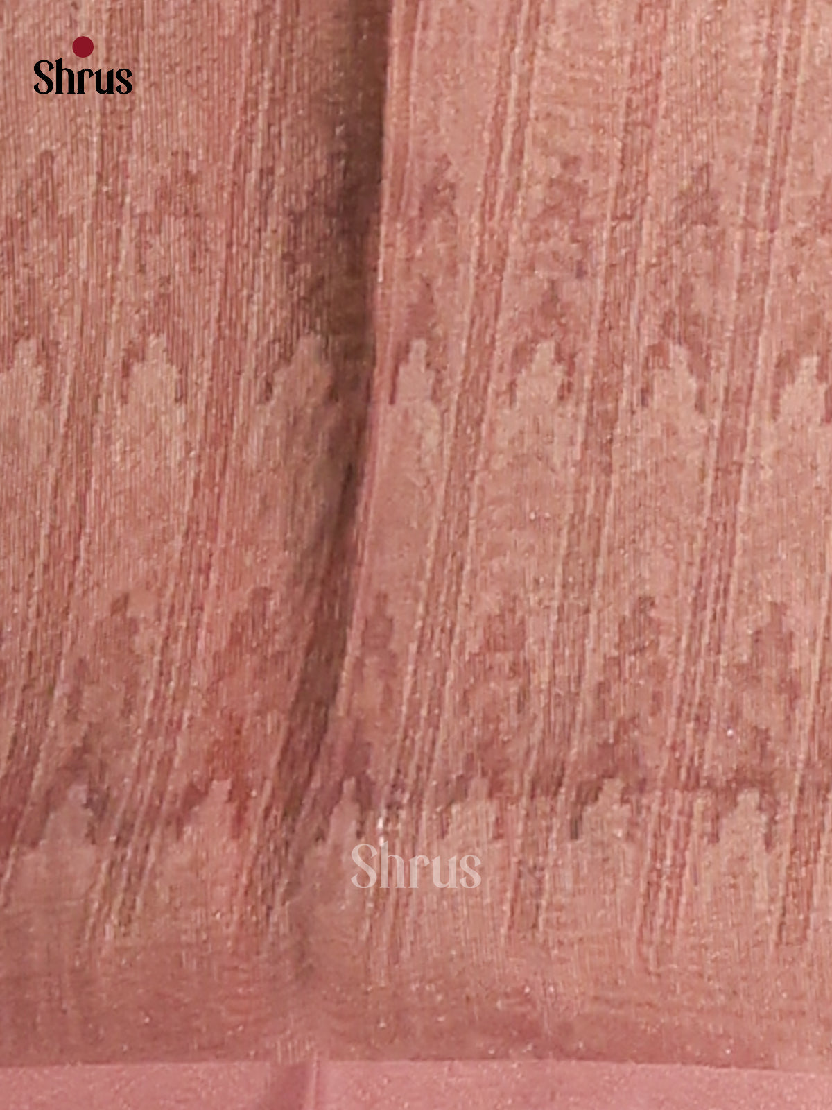 Grey & Dusty Pink - Semi Tissue Print Saree