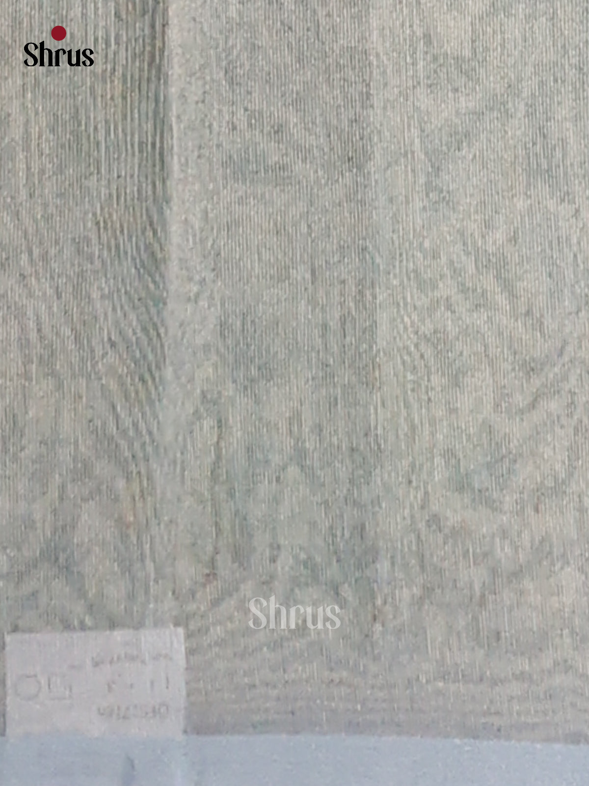 peach & Blue - Semi Tissue Print Saree