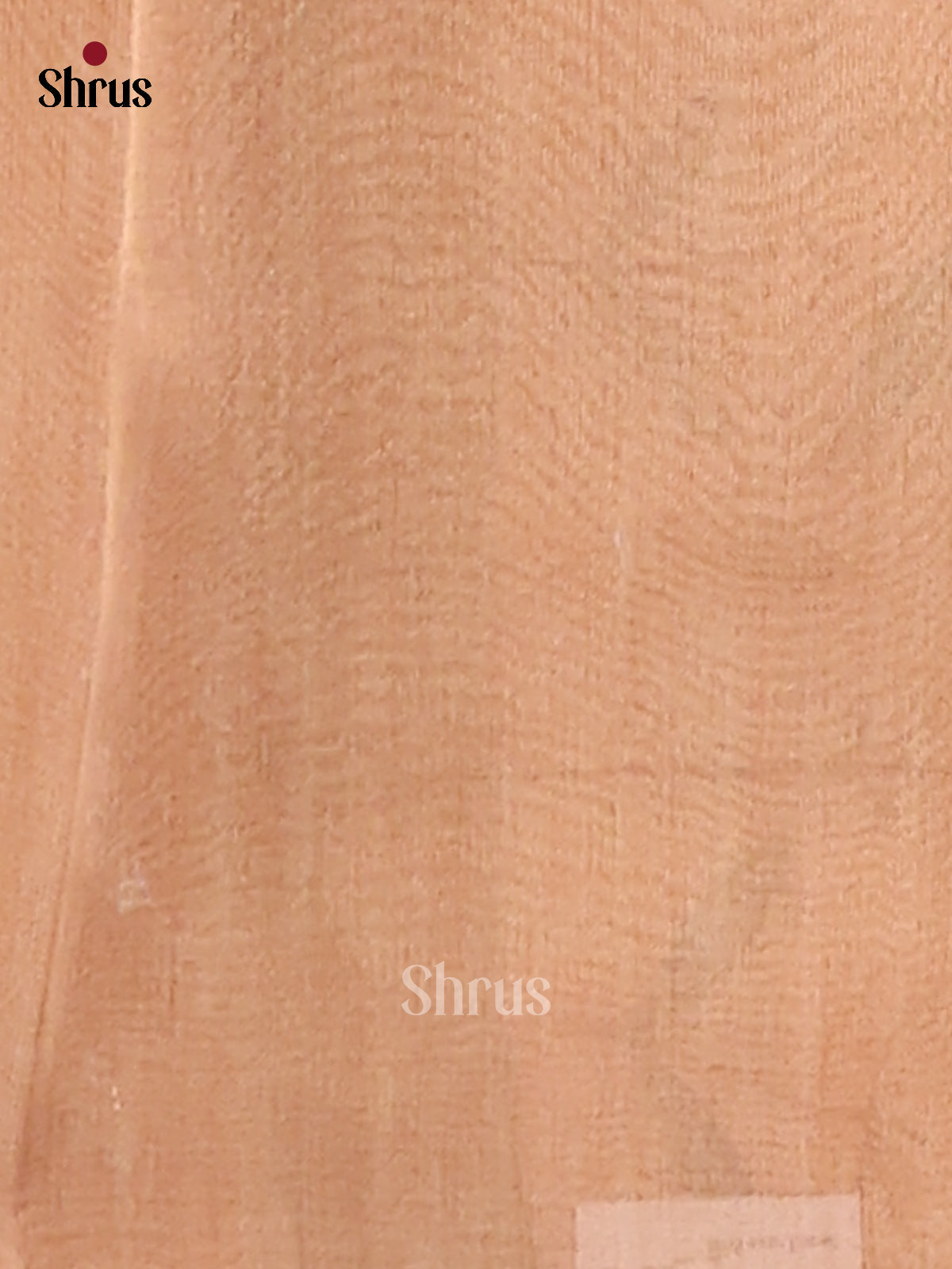 Peach - Semi Tissue Print Saree