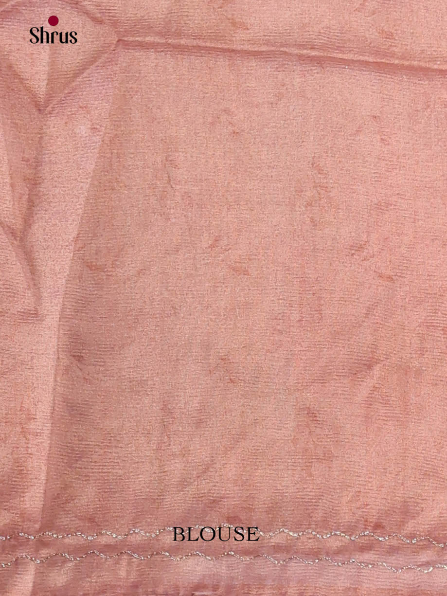 Onion pink - Semi Tissue Print Saree