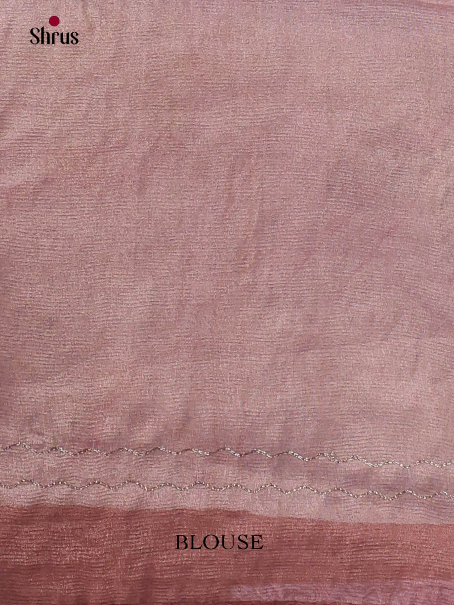 Lavender - Semi Tissue Print Saree - Shop on Shrus.com